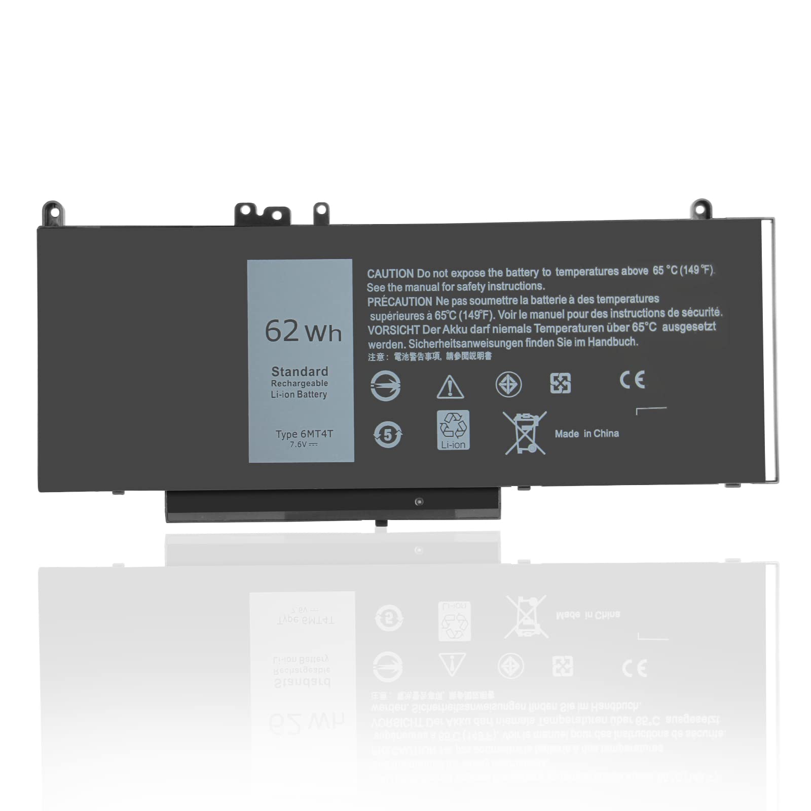 Exmate 6MT4T Batteria per Dell Latitude E5470