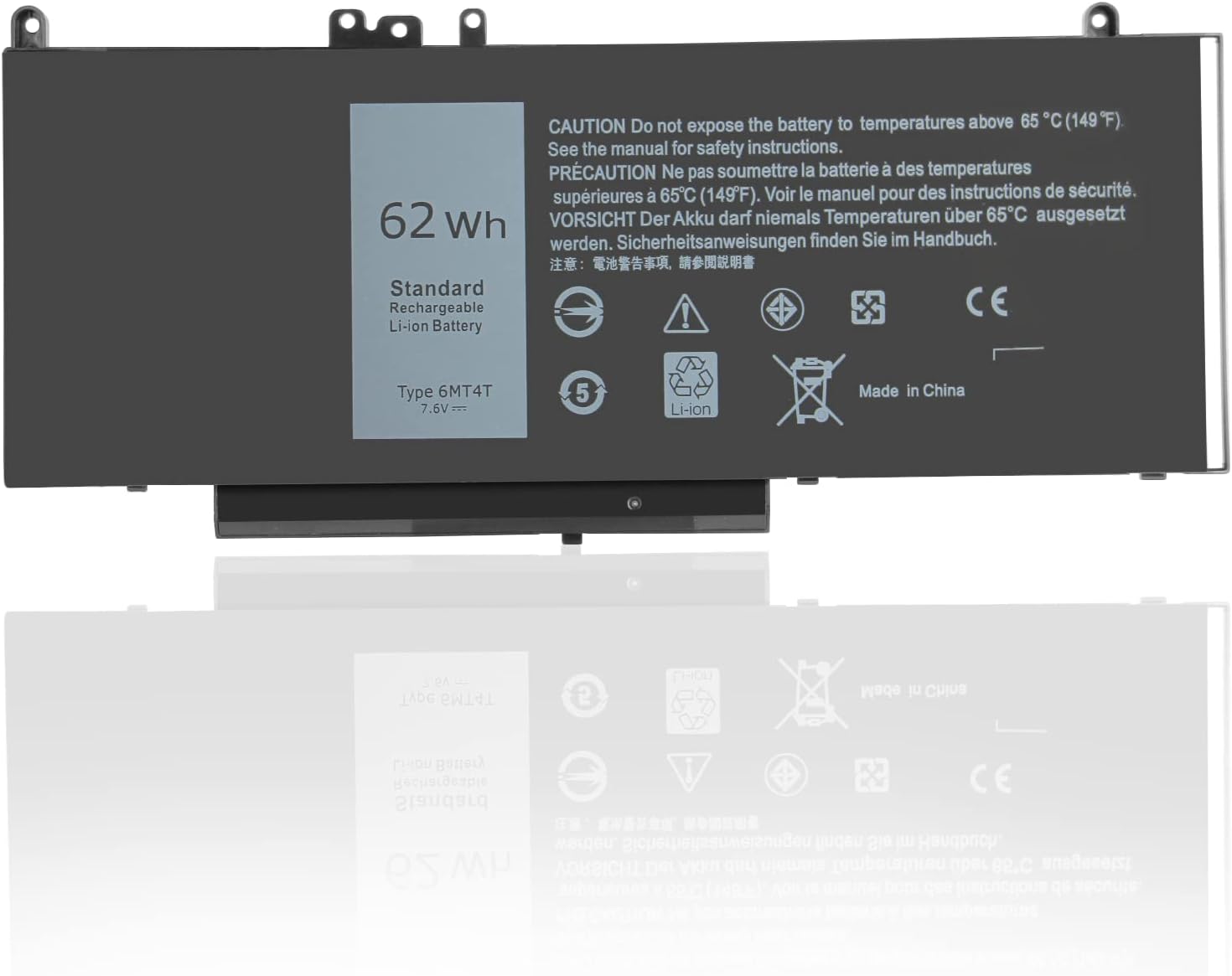 Exmate 6MT4T Batteria per Dell Latitude E5470 - immagine 1
