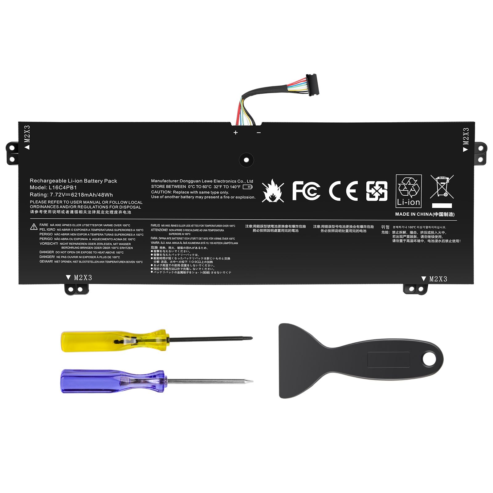 Asuncell L16C4PB1 Batteria per Lenovo Yoga 720-13.3" (7.72V/48Wh)