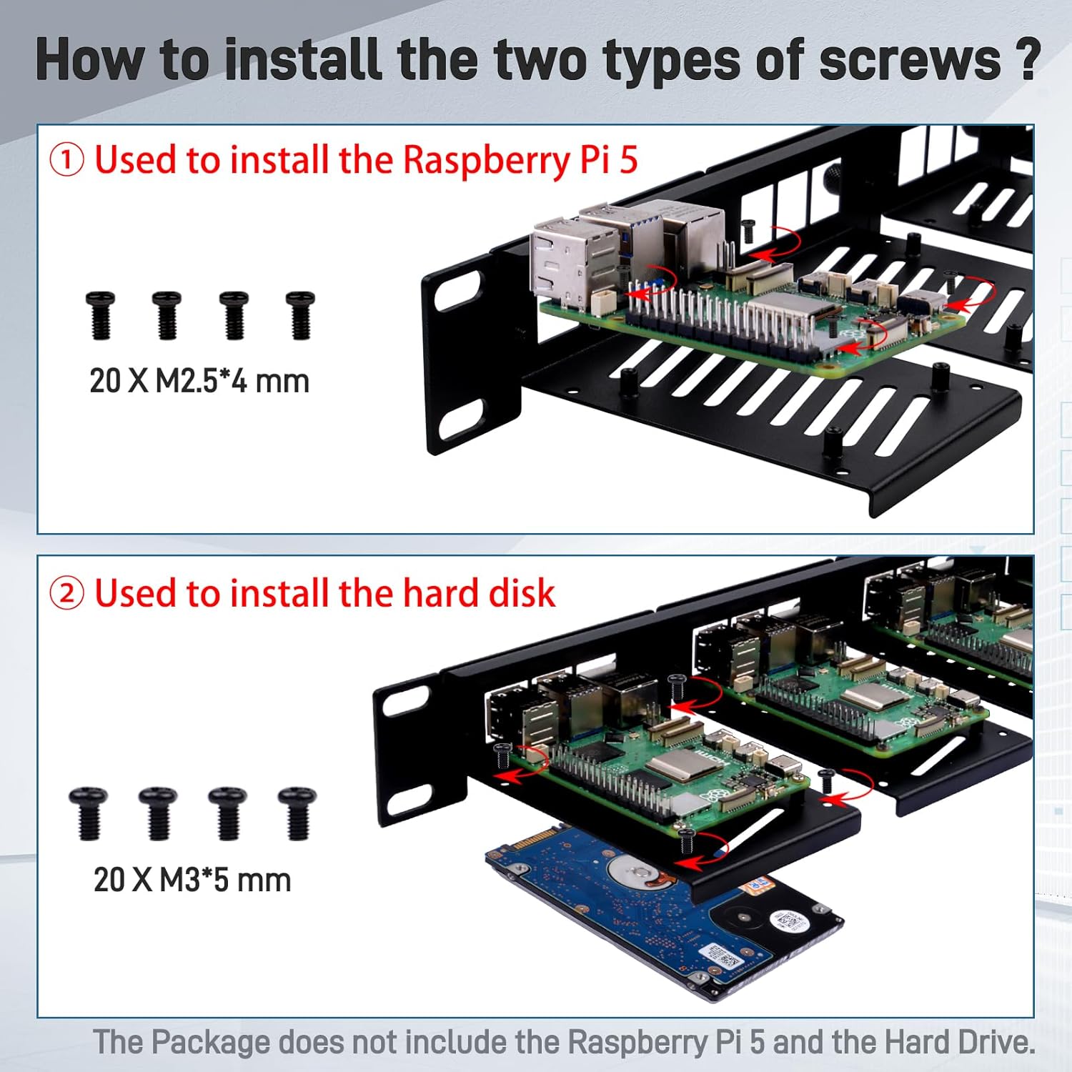 Geeekpi 19 inch 1U Rackmount per Raspberry Pi - immagine 7