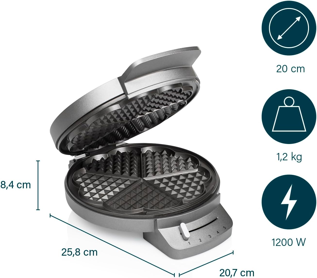 Princess 132380 Macchina per waffle - immagine 3