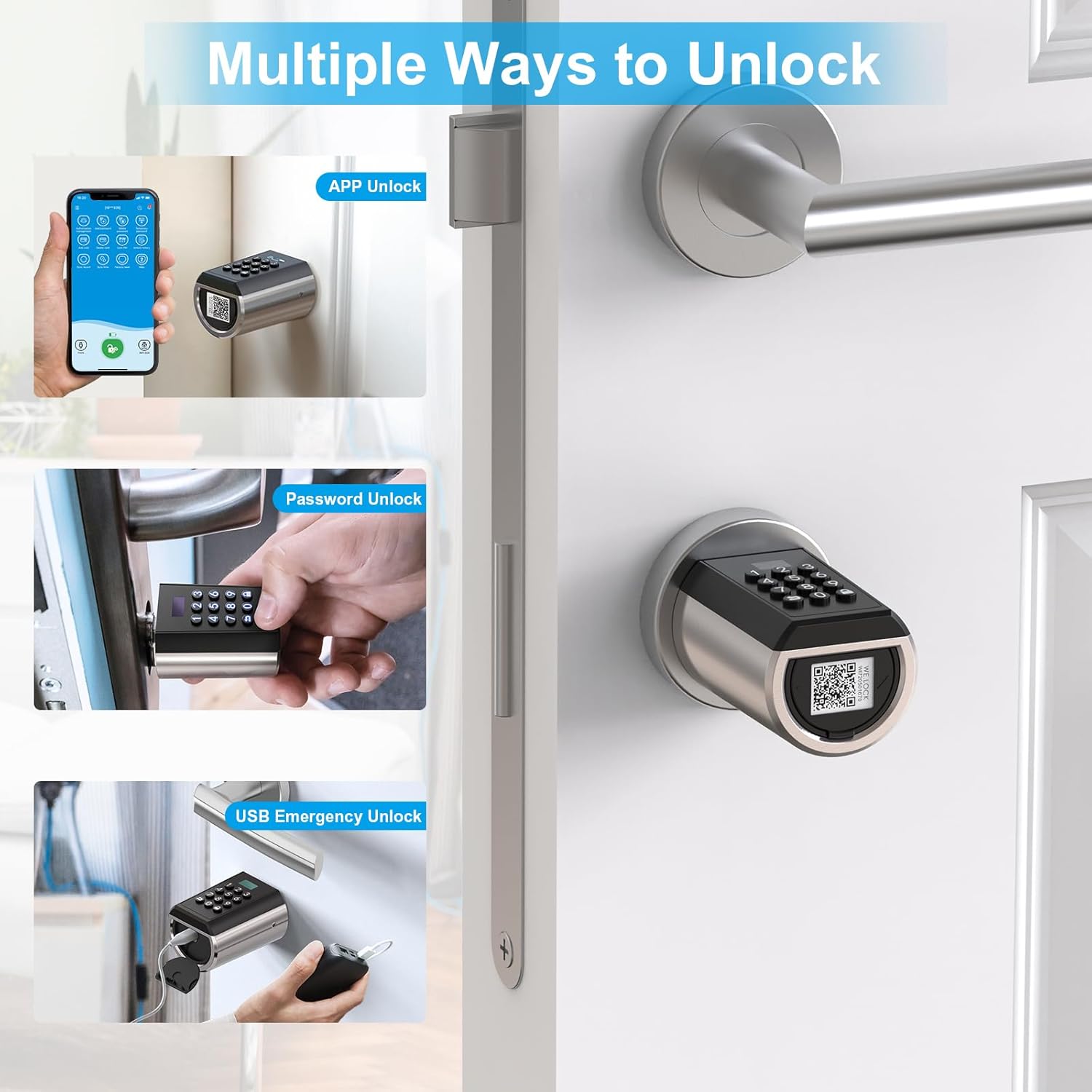 We.lock PB Serratura Smart con Password e Bluetooth APP - immagine 2