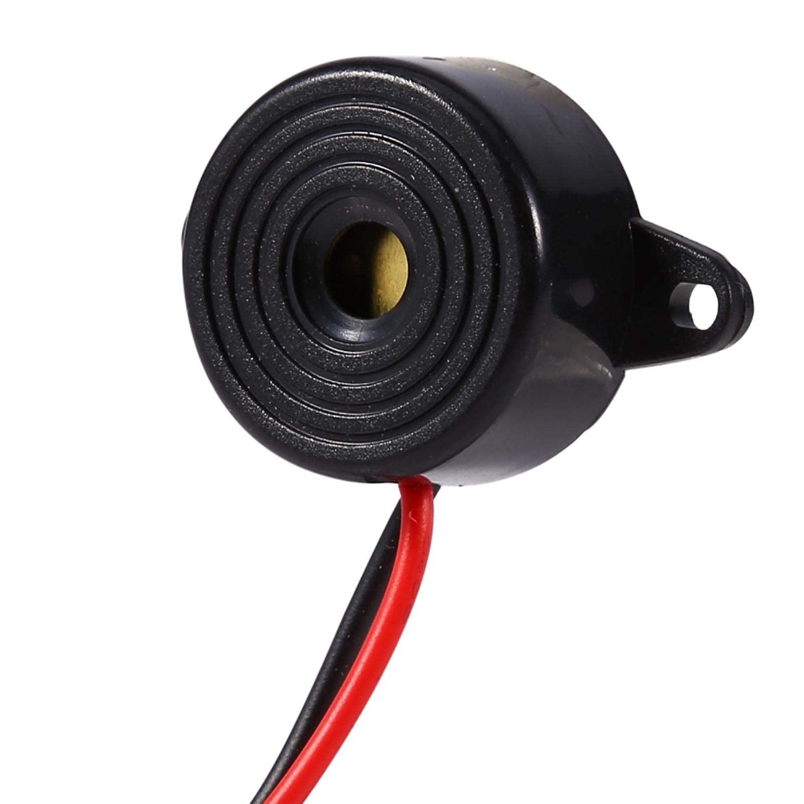 Cicalino Allarme 12V, DC 3-24V ad Alta Decibel SFM-20B Cicalino Piezoelettrico Cicalino Elettronico 2312 Allarme Suono Continuo Lunghezza Cavo 120mm Sirena Elettronica