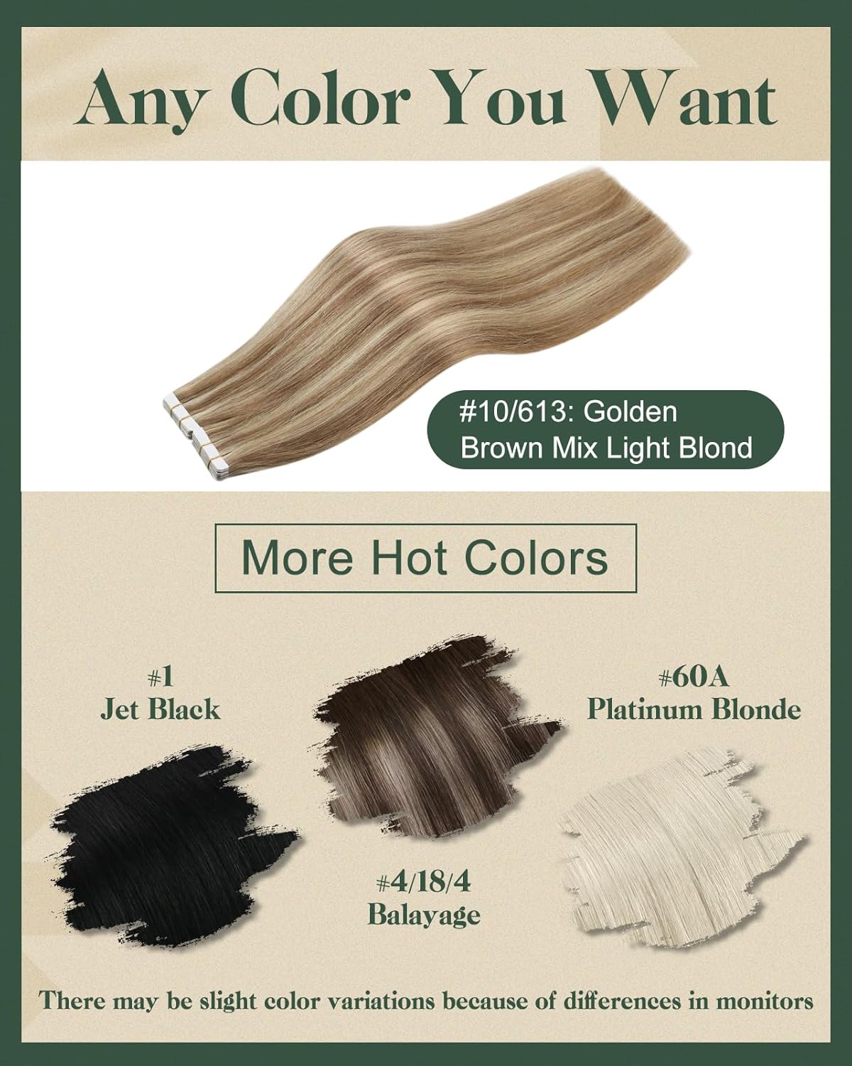 Ugeat Extension Capelli Veri Biadesivo 40cm 50g - immagine 5