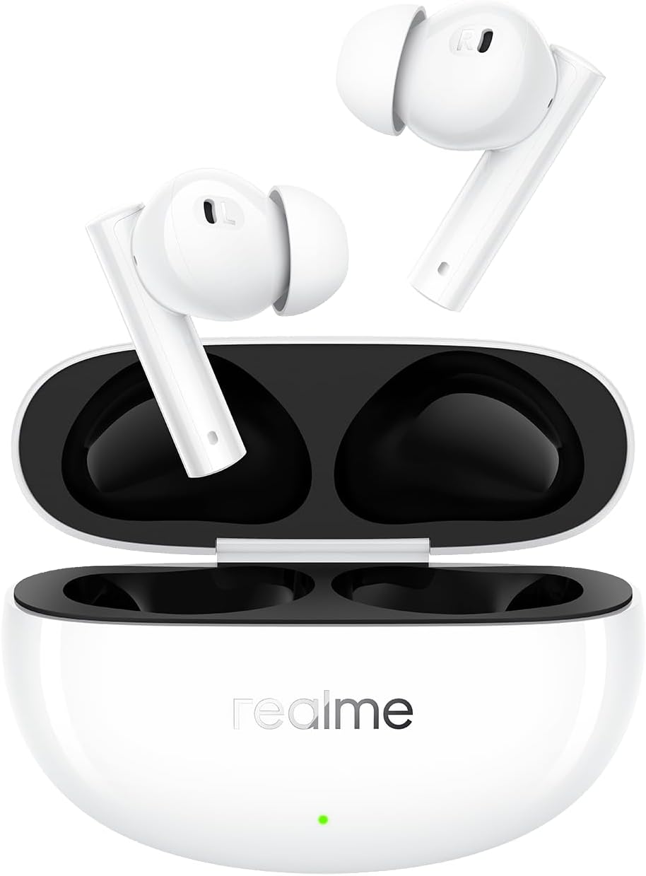 Realme Buds Air 5 Cuffie Bluetooth ANC 50dB, Bianco - immagine 1