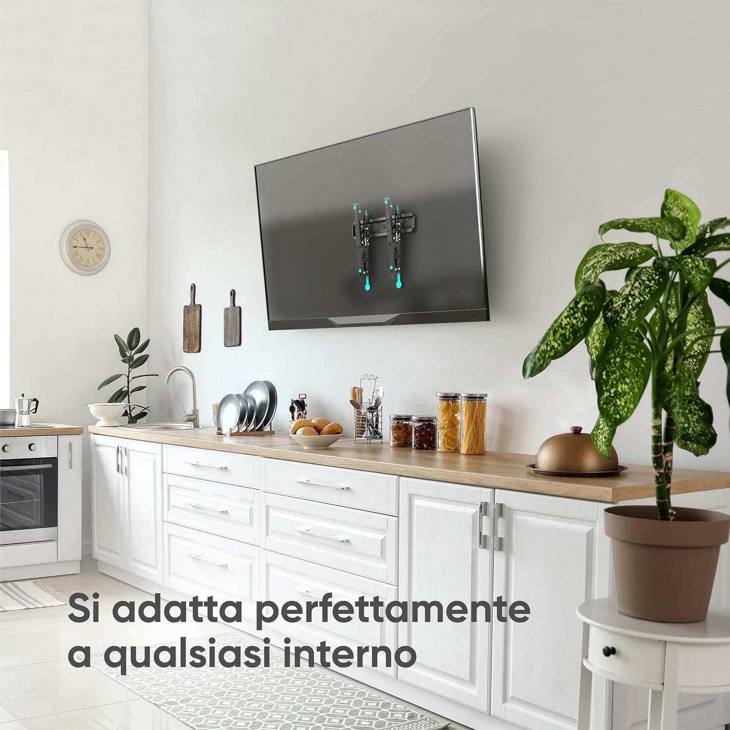 Onkron Braccio Televisore da 32 a 70 pollici, Nero - immagine 6