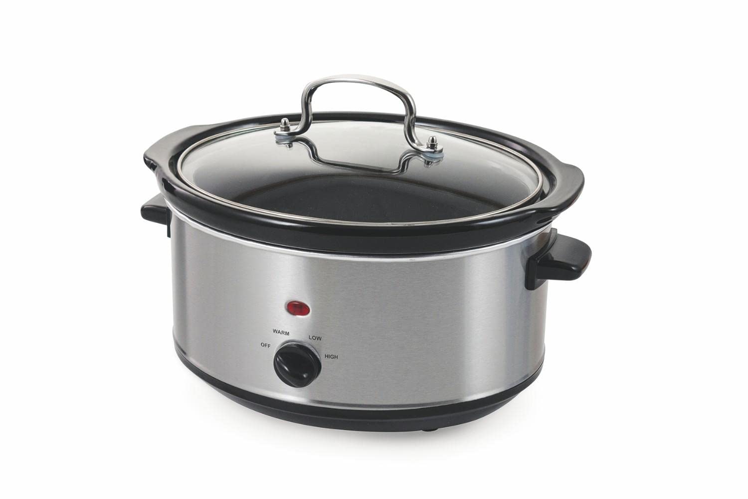 Galileo Casa 2187876 pentola elettrica Slow Cooker 3.5lt 200w Acciaio, Argento
