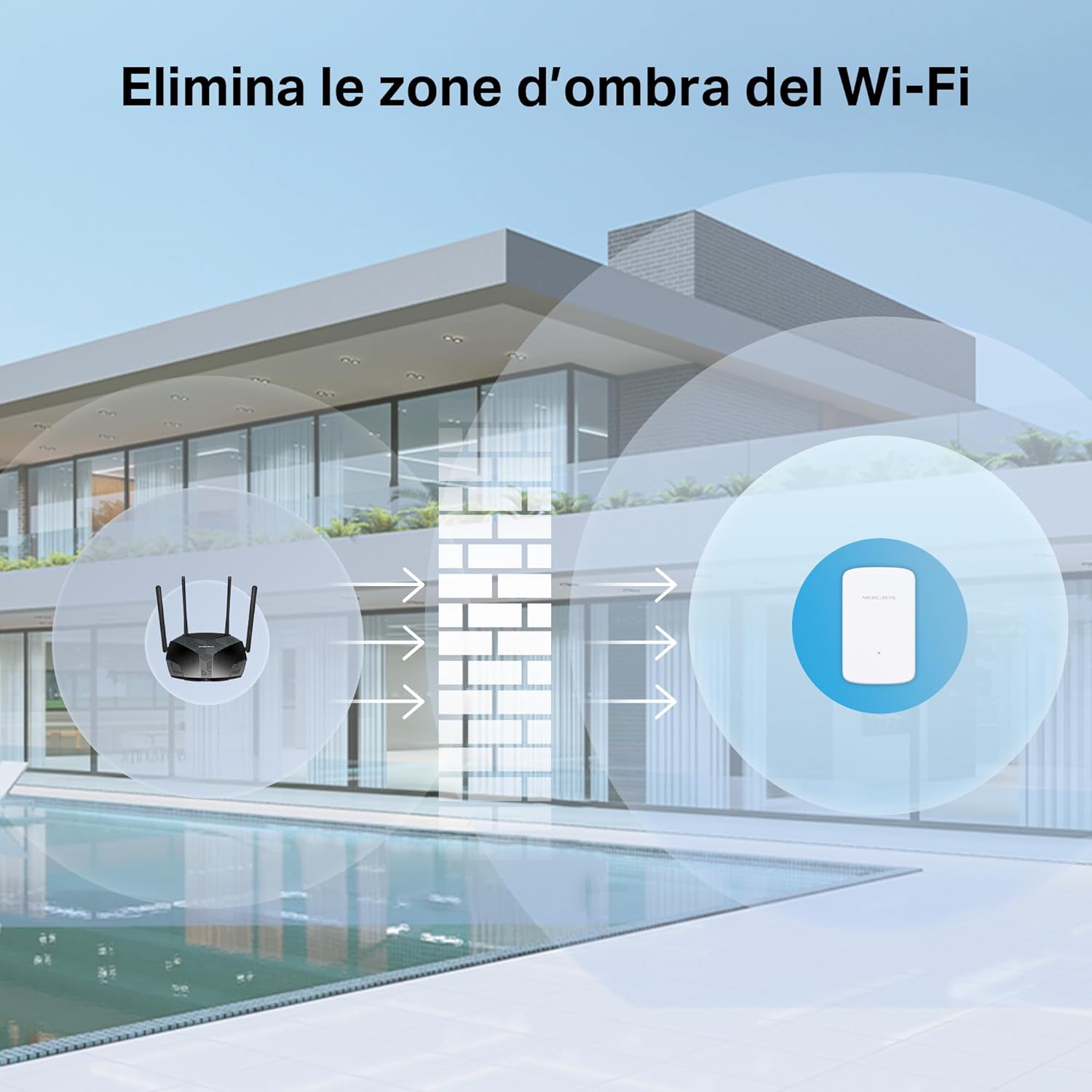 Mercusys TP-Link ME10 Ripetitore Wireless WiFi Extender - immagine 4