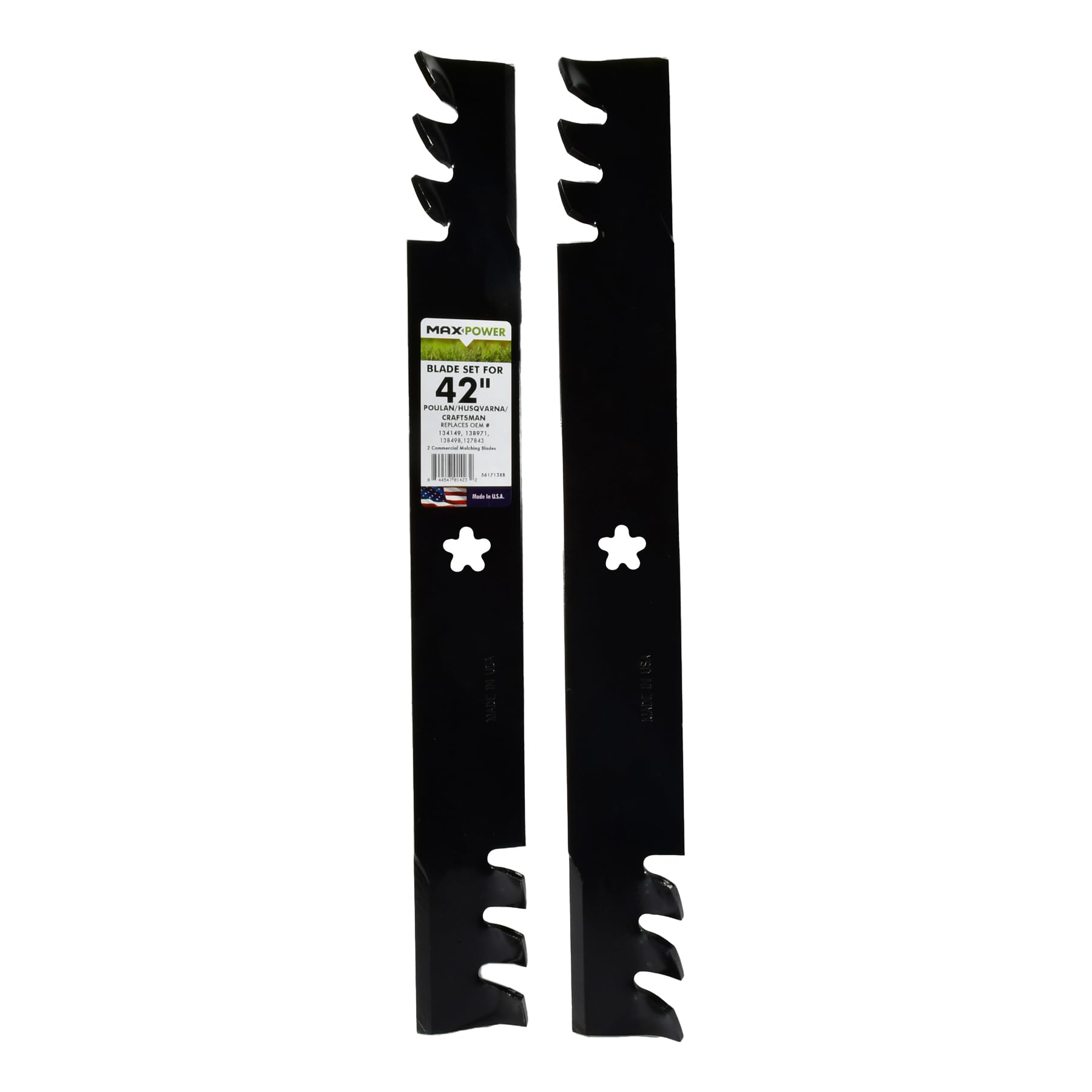 MaxPower 561713XB - Set 2 Lame Pacciamatura 42"