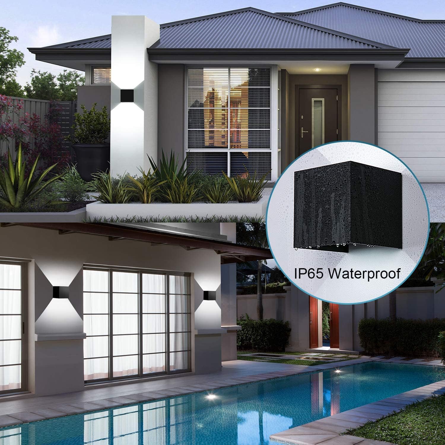 Ledmo Applique da Parete Interno/Esterno 12W 8 Pezzi - immagine 4