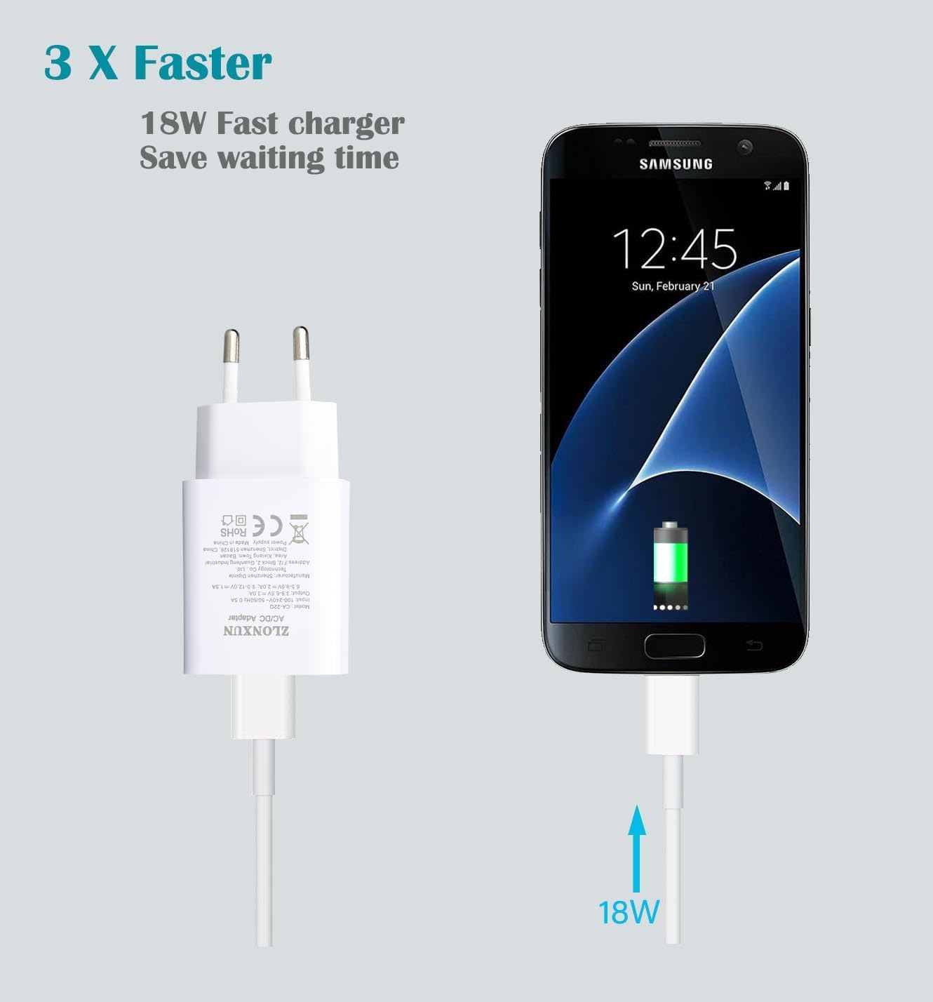 Caricatore Rapido e Cavo USB-C 1,5m - immagine 2