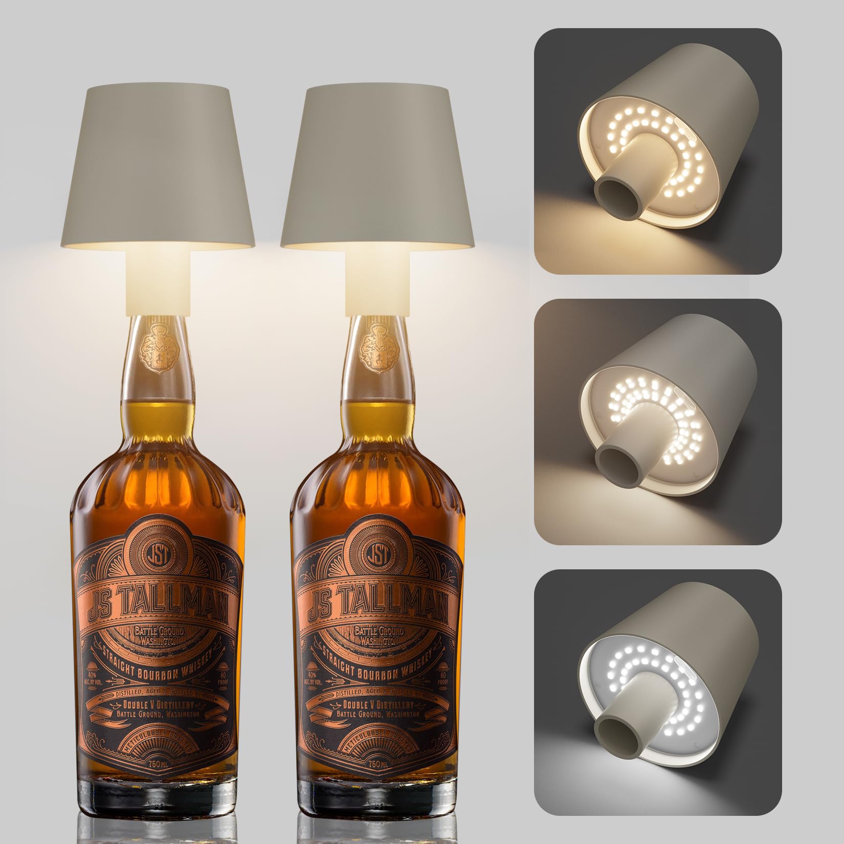 Aipsun Lampada da Tavolo LED a Batteria Dimmerabile - 2 Pezzi