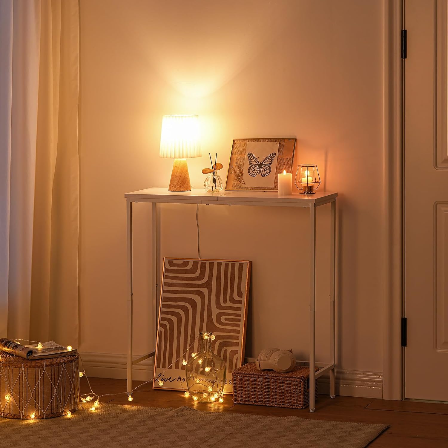 Hoobro Consolle Ingresso 75 cm, Bianco EWW75XG01 - immagine 5