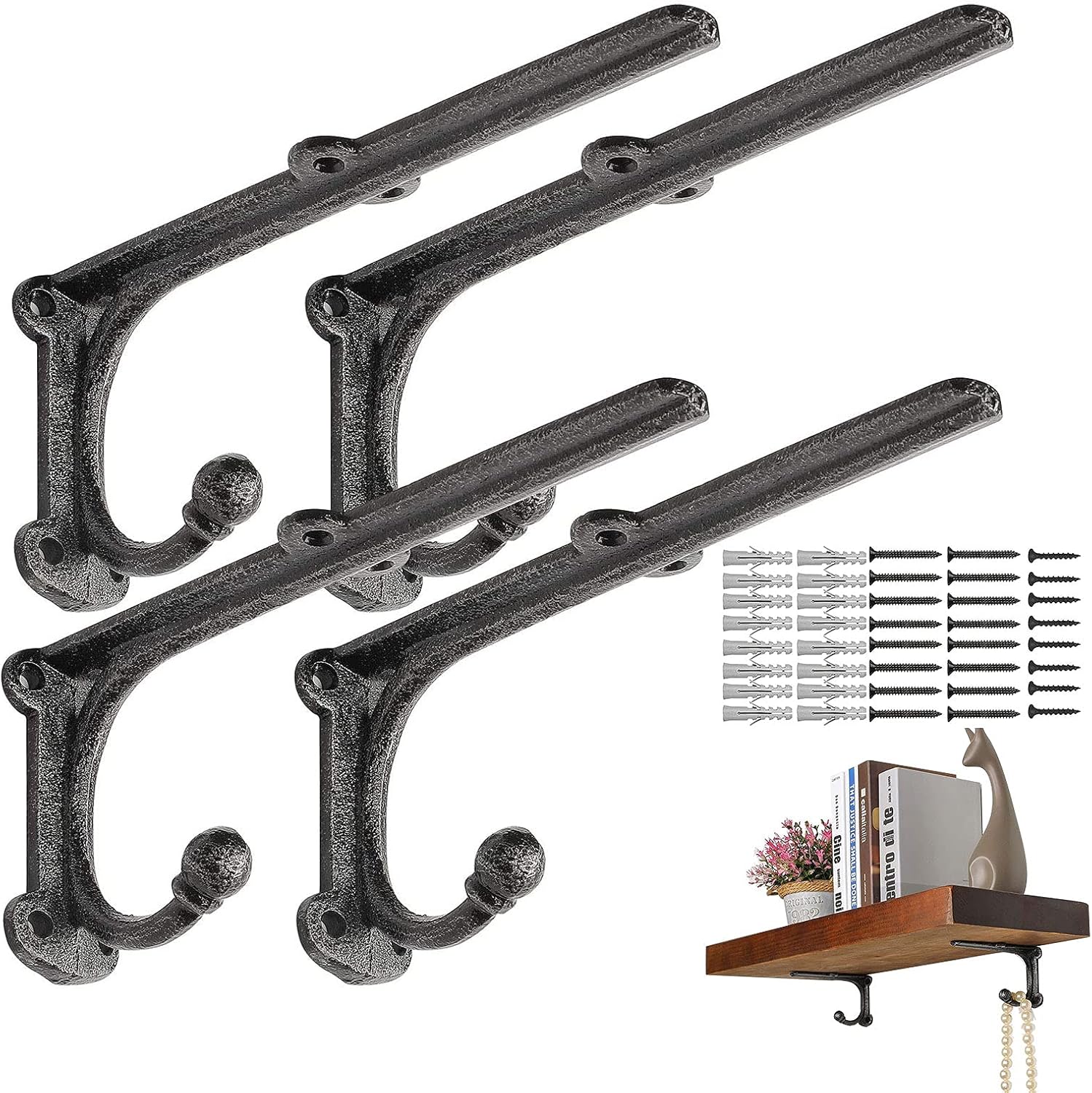 Chasbete Staffe per Mensole da Muro con Ganci