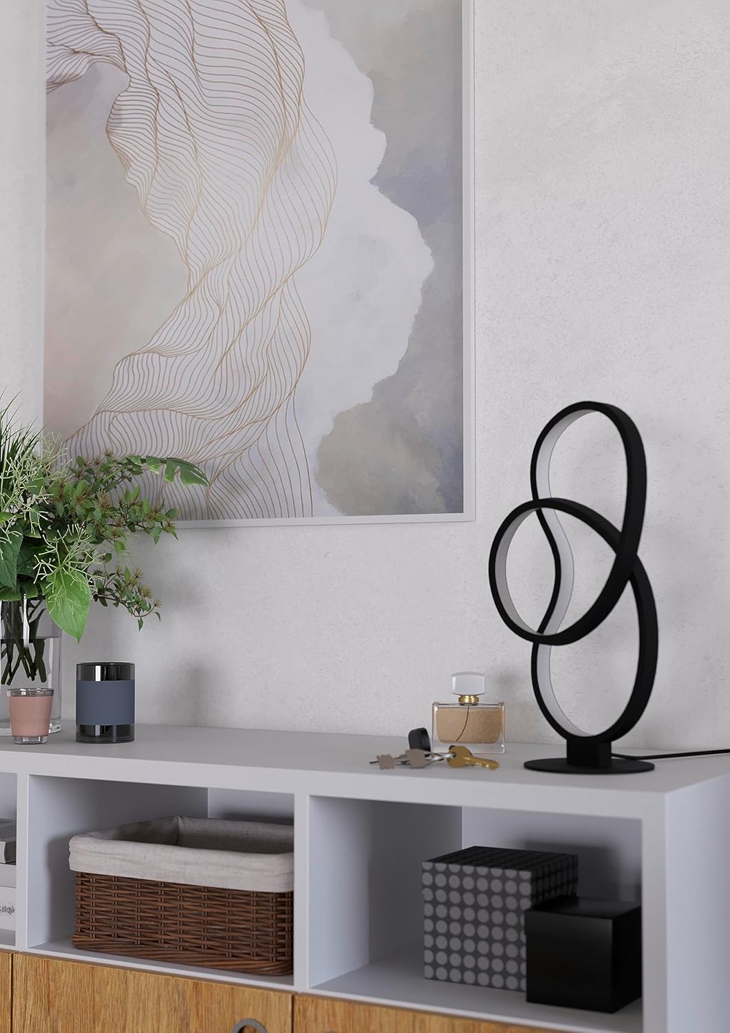 Eglo Gianella - Lampada da Tavolo LED, Nera - immagine 4