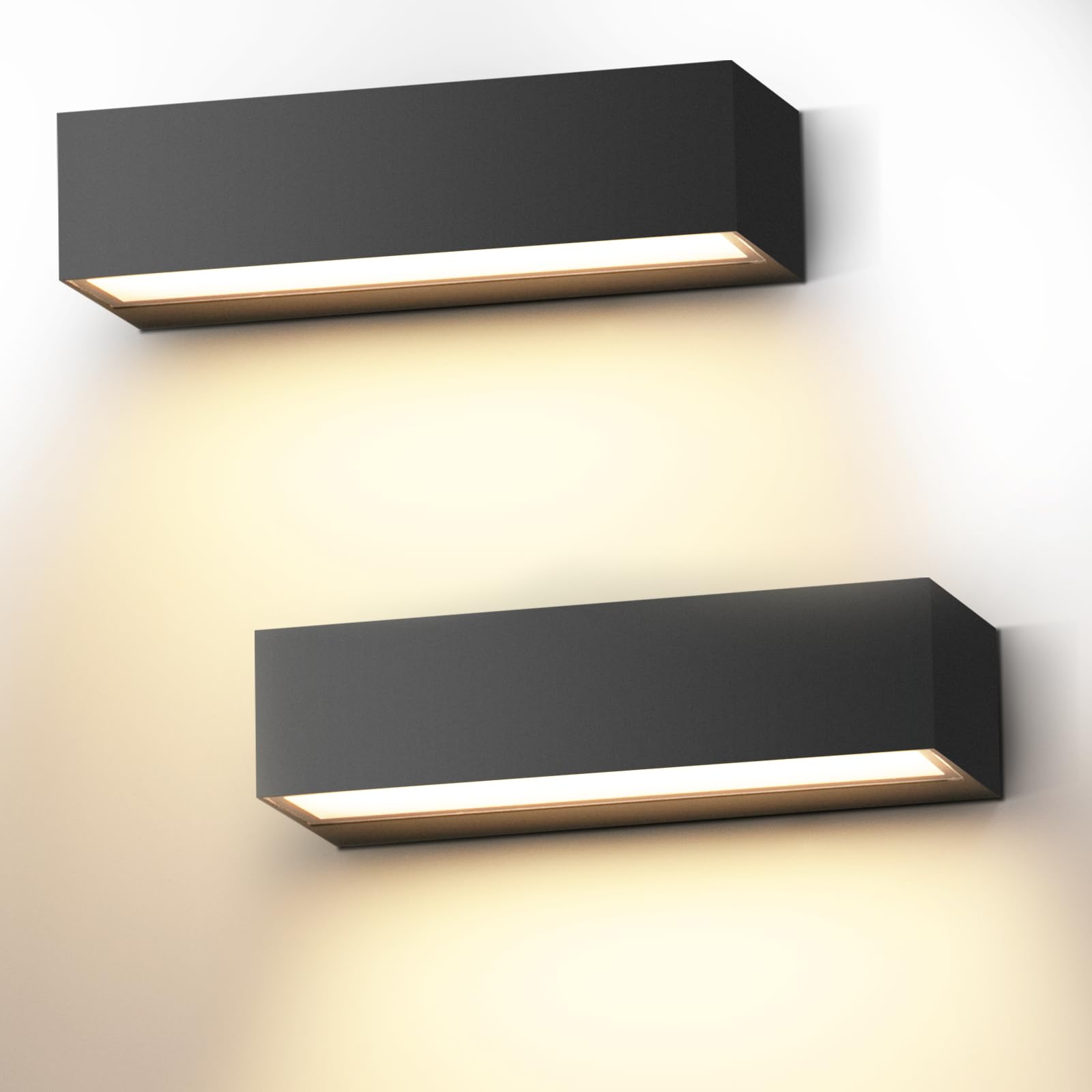 Cwycfw 2 Pack Applique da Parete Interno/Esterno 30cm