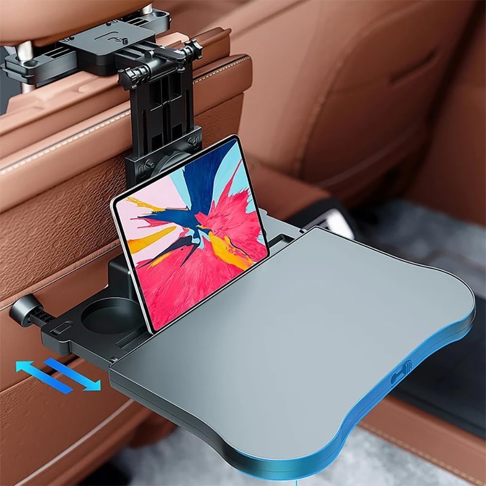 Newfun Tavolino per Auto con Portabicchieri - immagine 5