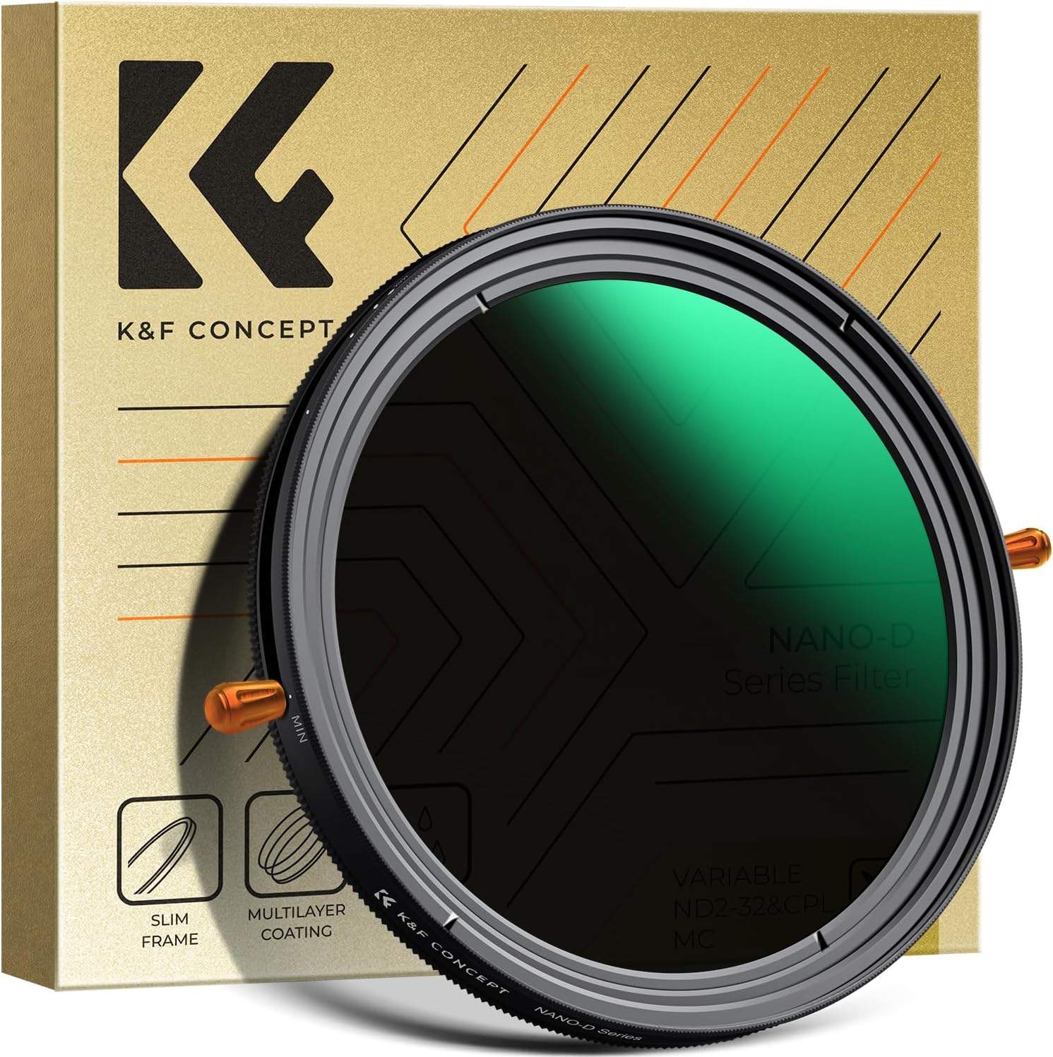 K&f Concept 52mm Filtro ND2-32 e CPL 2 in 1 - immagine 1