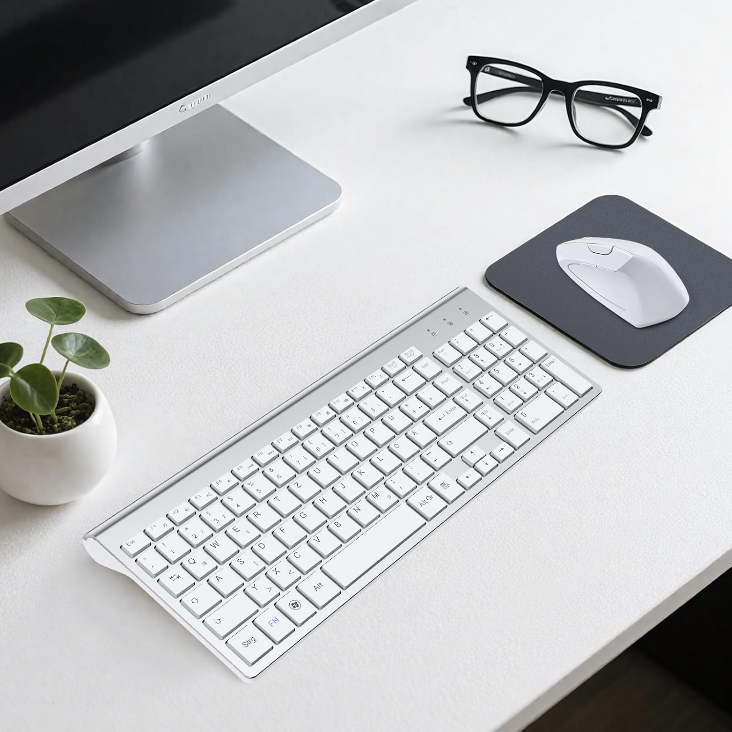 Mouse e Tastiera Wireless Ergonomici 2.4GHz - immagine 6