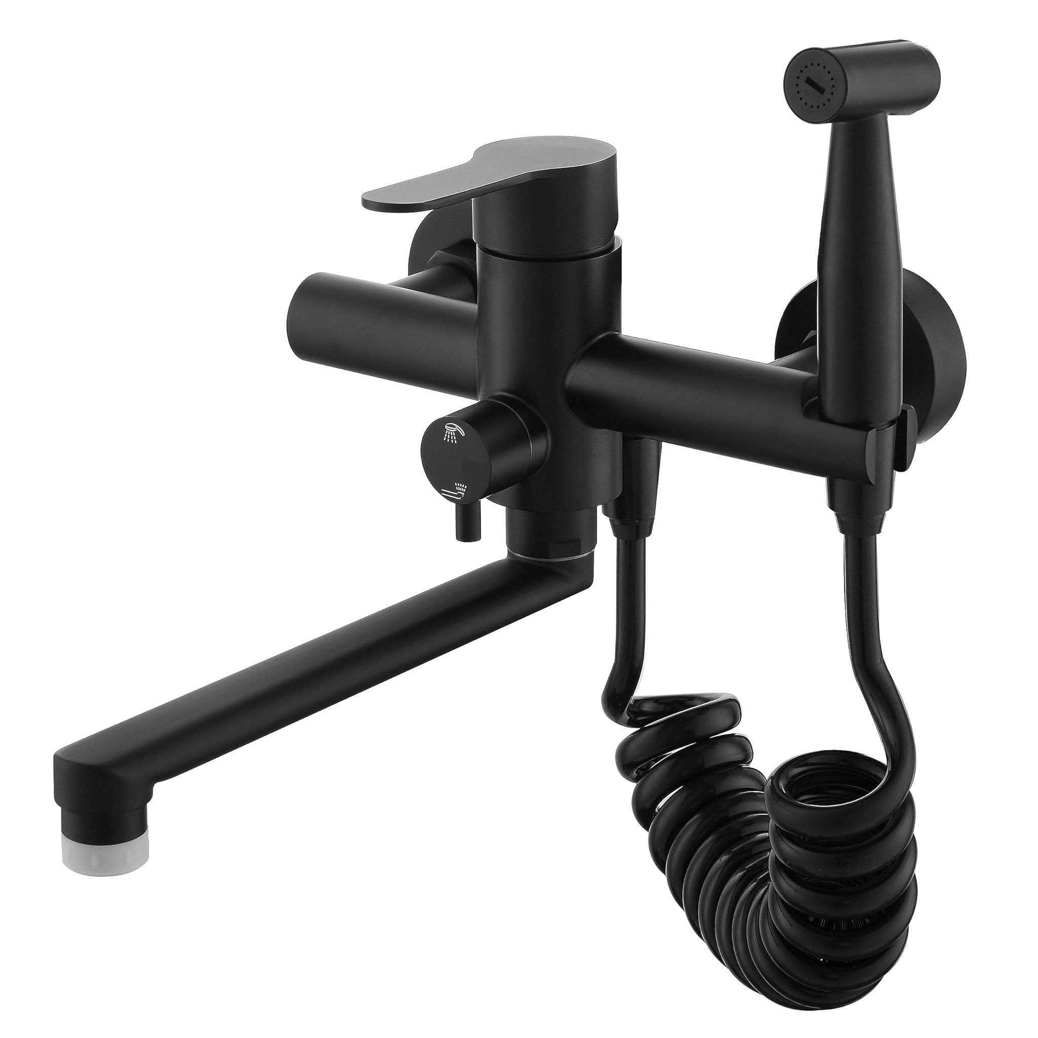 Rubinetto Cucina a Muro Girevole 360° Acciaio Inox 304