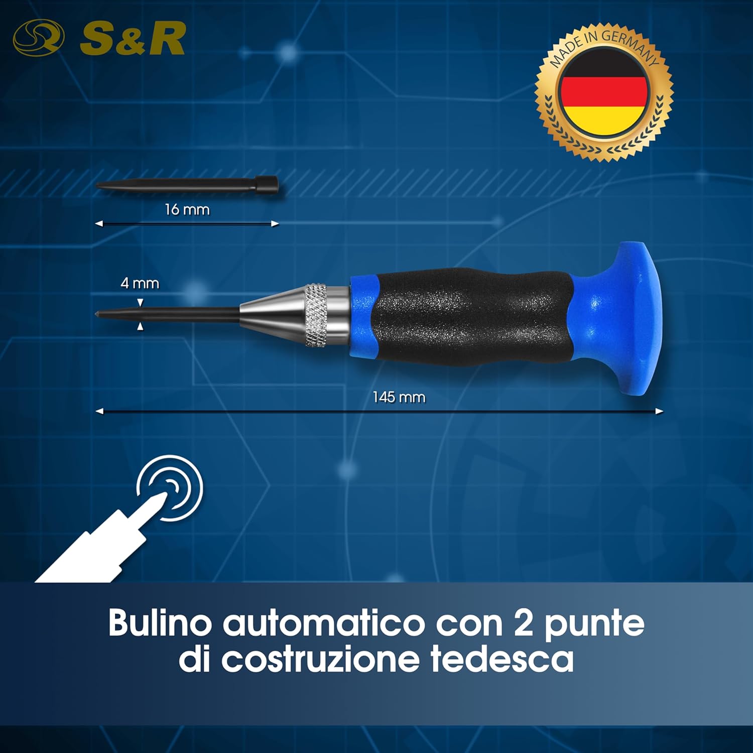S&R Bulino Automatico Punzone Centrale Regolabile - immagine 2