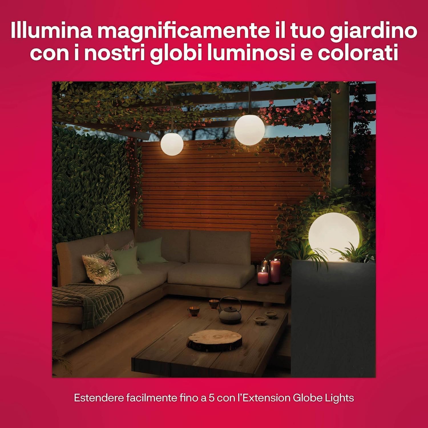 Innr Outdoor Globe Light 19cm RGBW IP65 (Estensione) - immagine 2