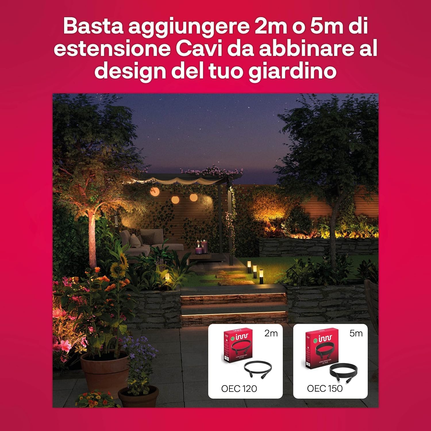 Innr Outdoor Globe Light 19cm RGBW IP65 (Estensione) - immagine 5