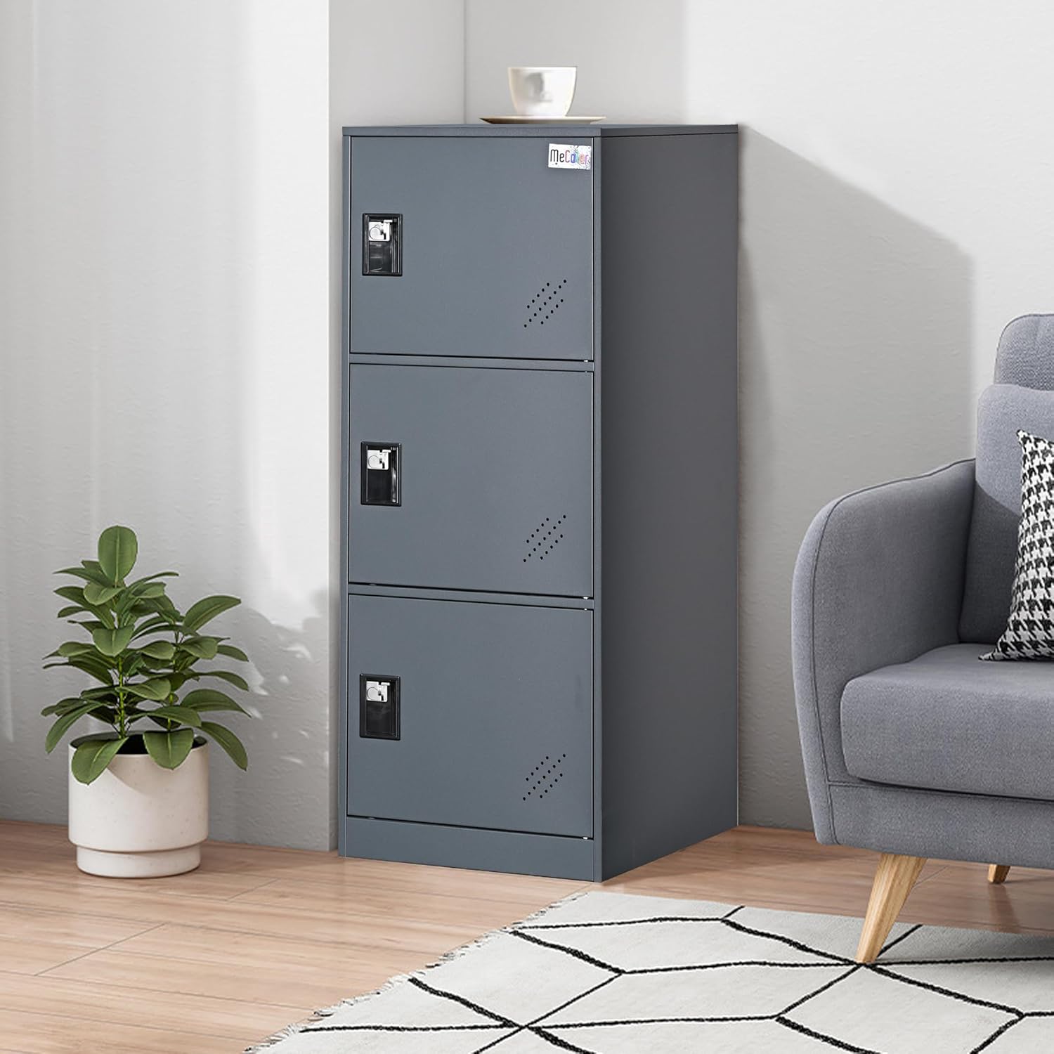 Mecolor Armadietto Verticale con Lucchetto - immagine 5