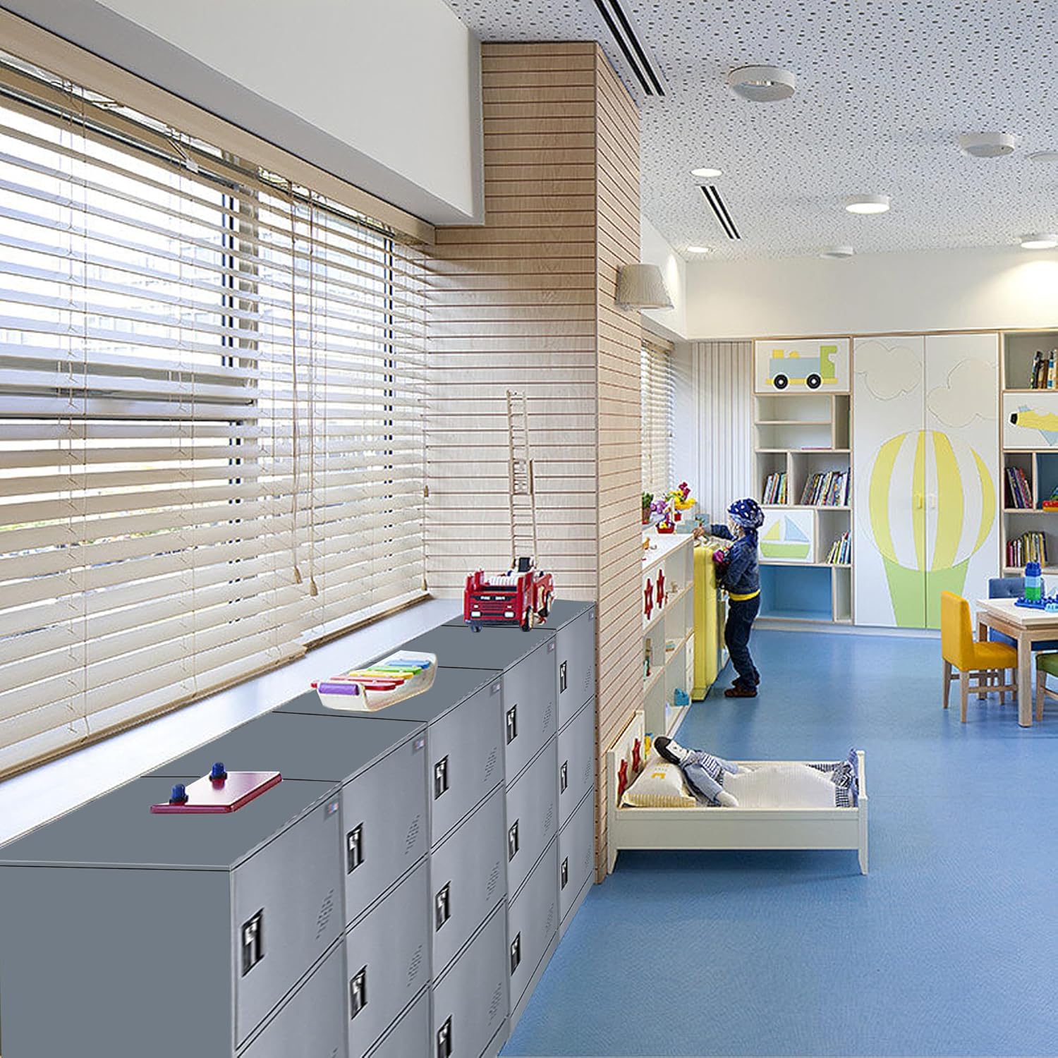 Mecolor Armadietto Verticale con Lucchetto - immagine 6