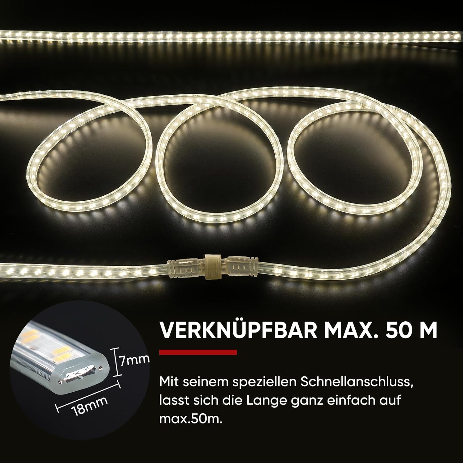 Shine Decor Striscia LED 15m Ultra Luminosa IP65 - immagine 3