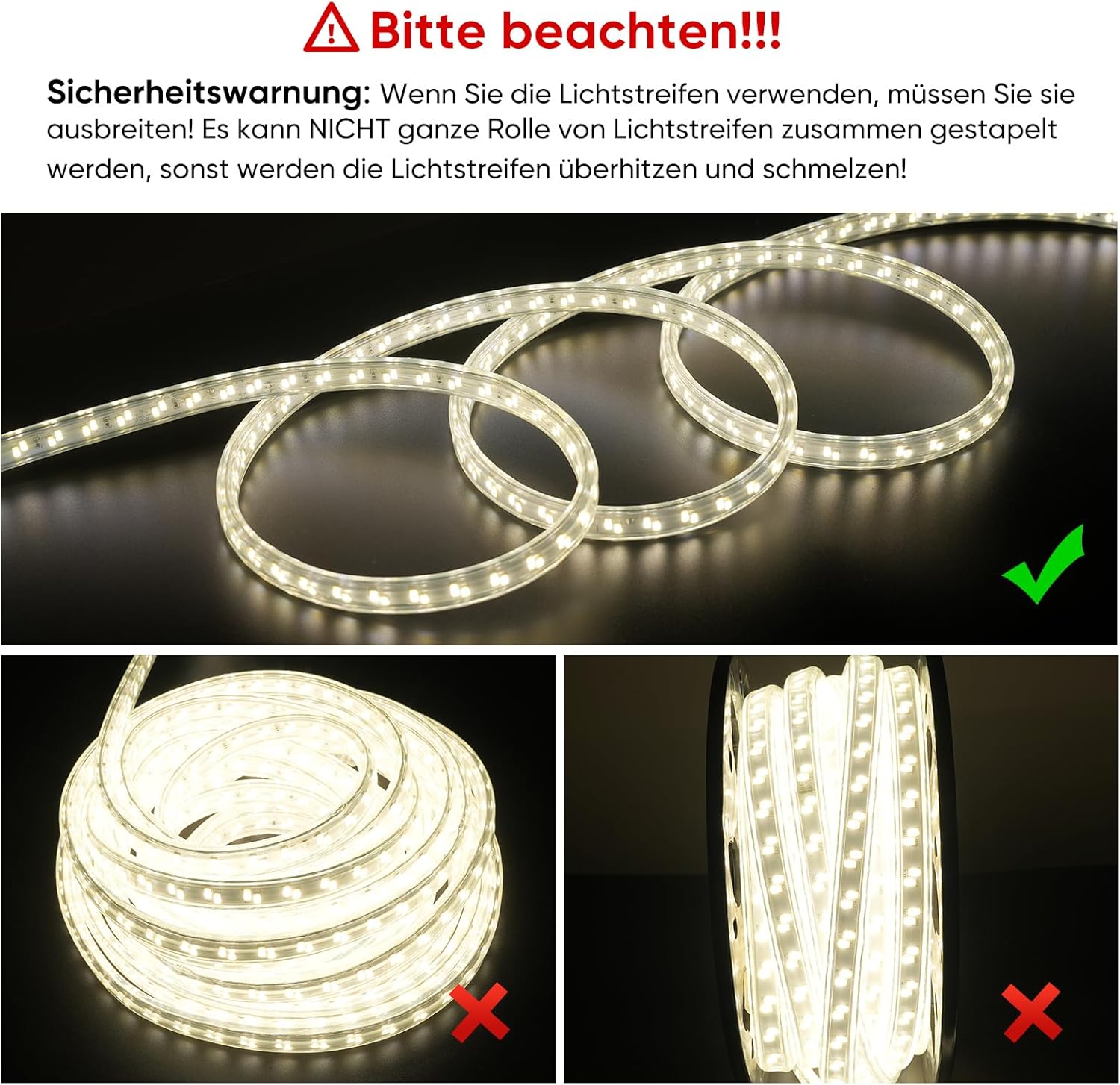 Shine Decor Striscia LED 15m Ultra Luminosa IP65 - immagine 5