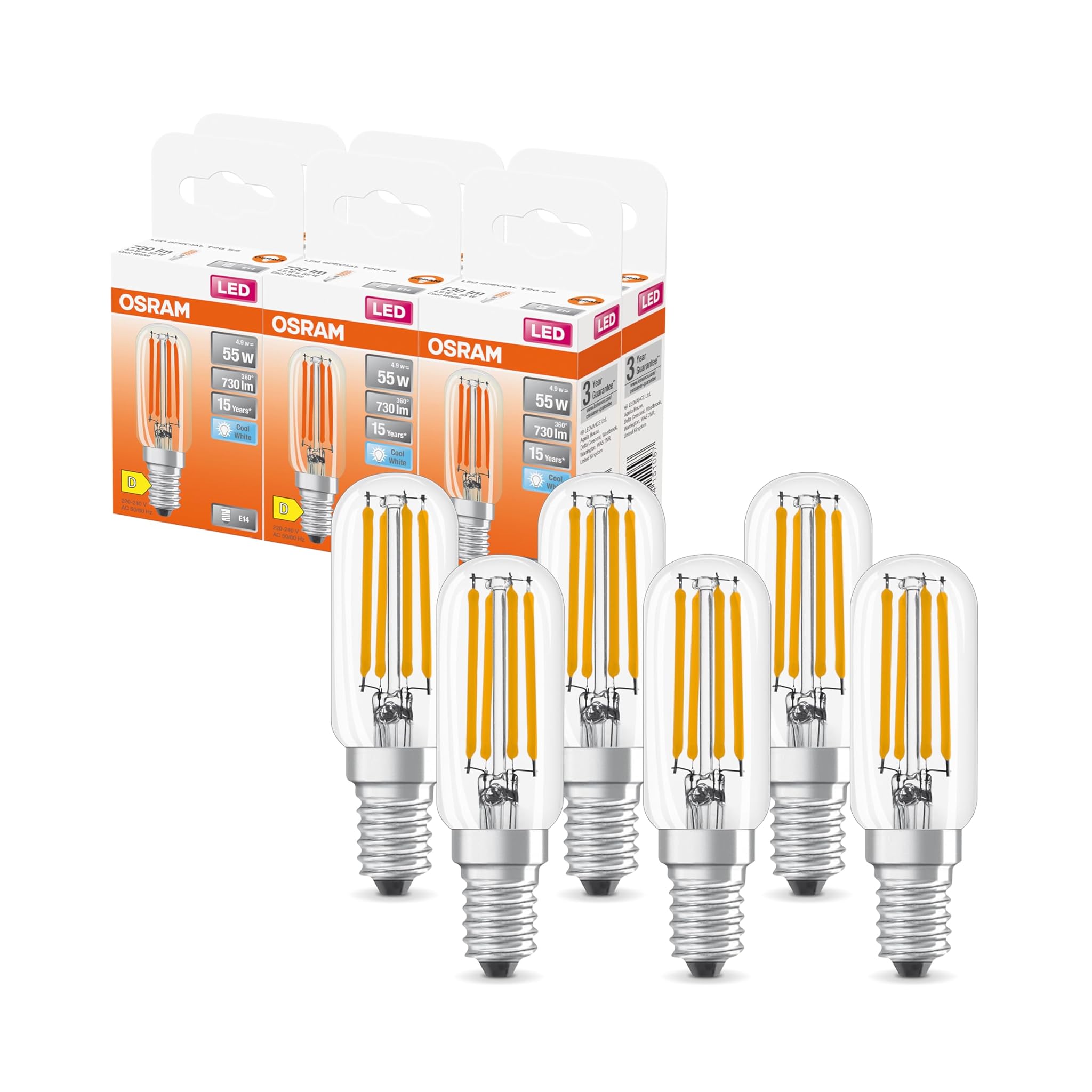 Osram SPECIAL T26 FIL 55 Lampada LED E14 4.9W (6 pz)