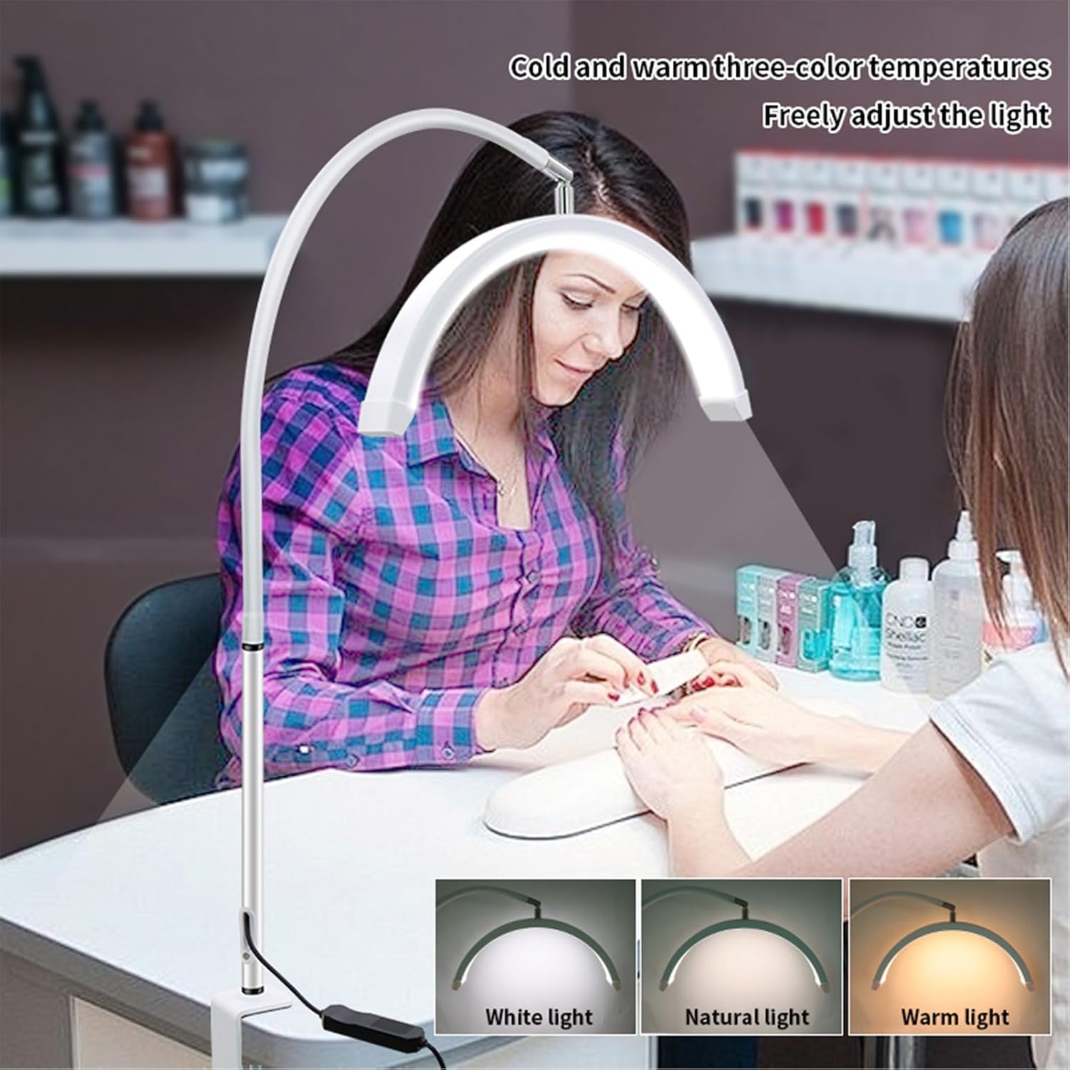 Andoer Lampada LED per Ciglia 16 pollici, Bianco - immagine 3