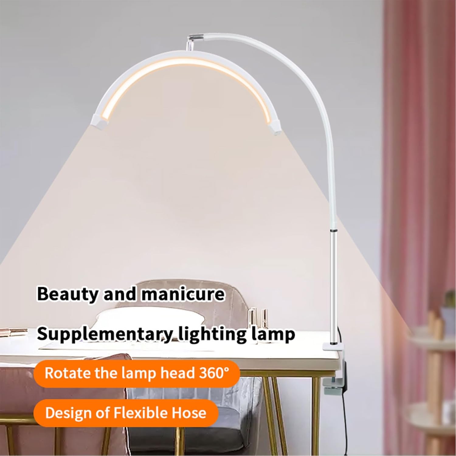 Andoer Lampada LED per Ciglia 16 pollici, Bianco - immagine 4