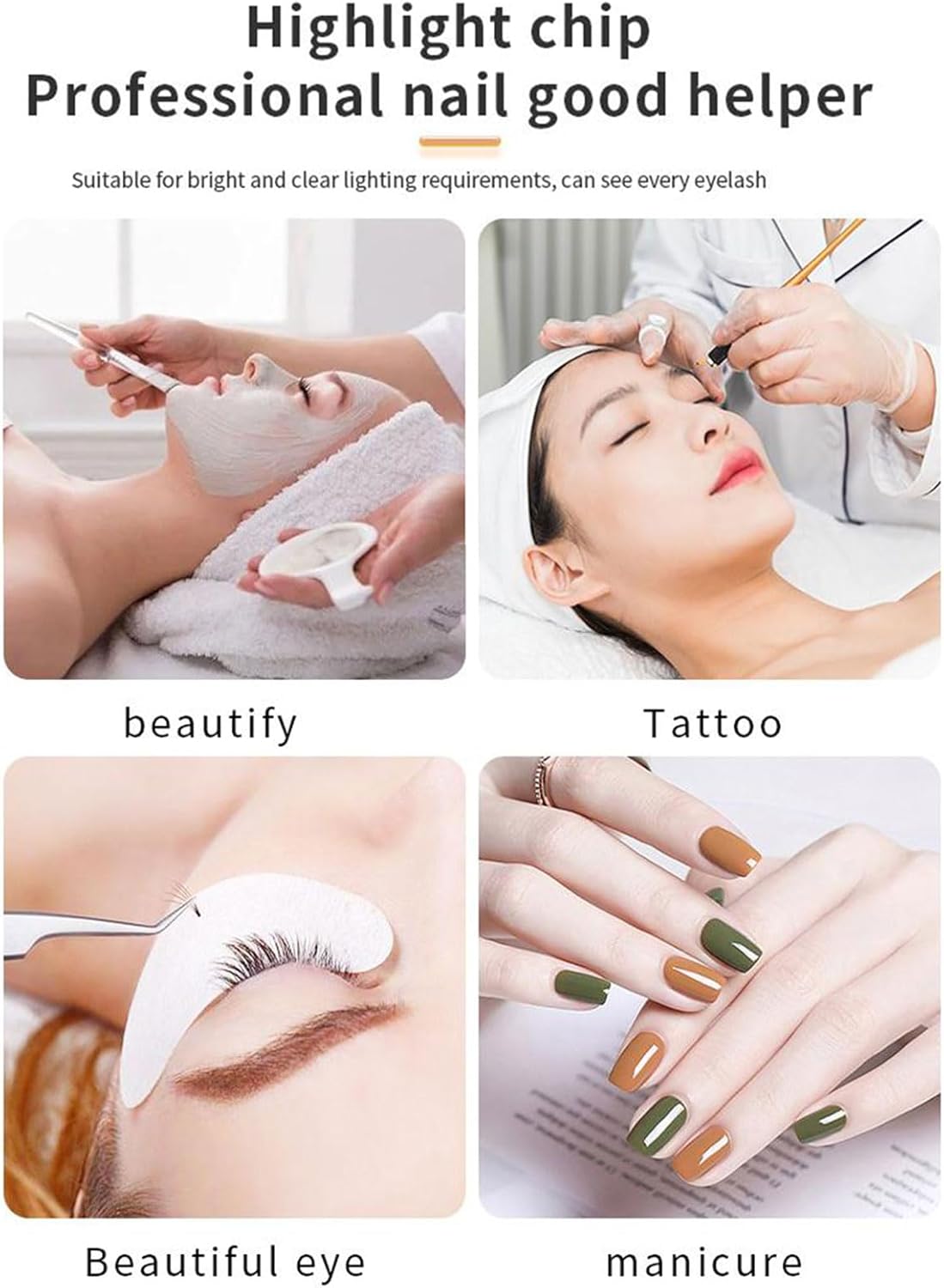 Andoer Lampada LED per Ciglia 16 pollici, Bianco - immagine 5