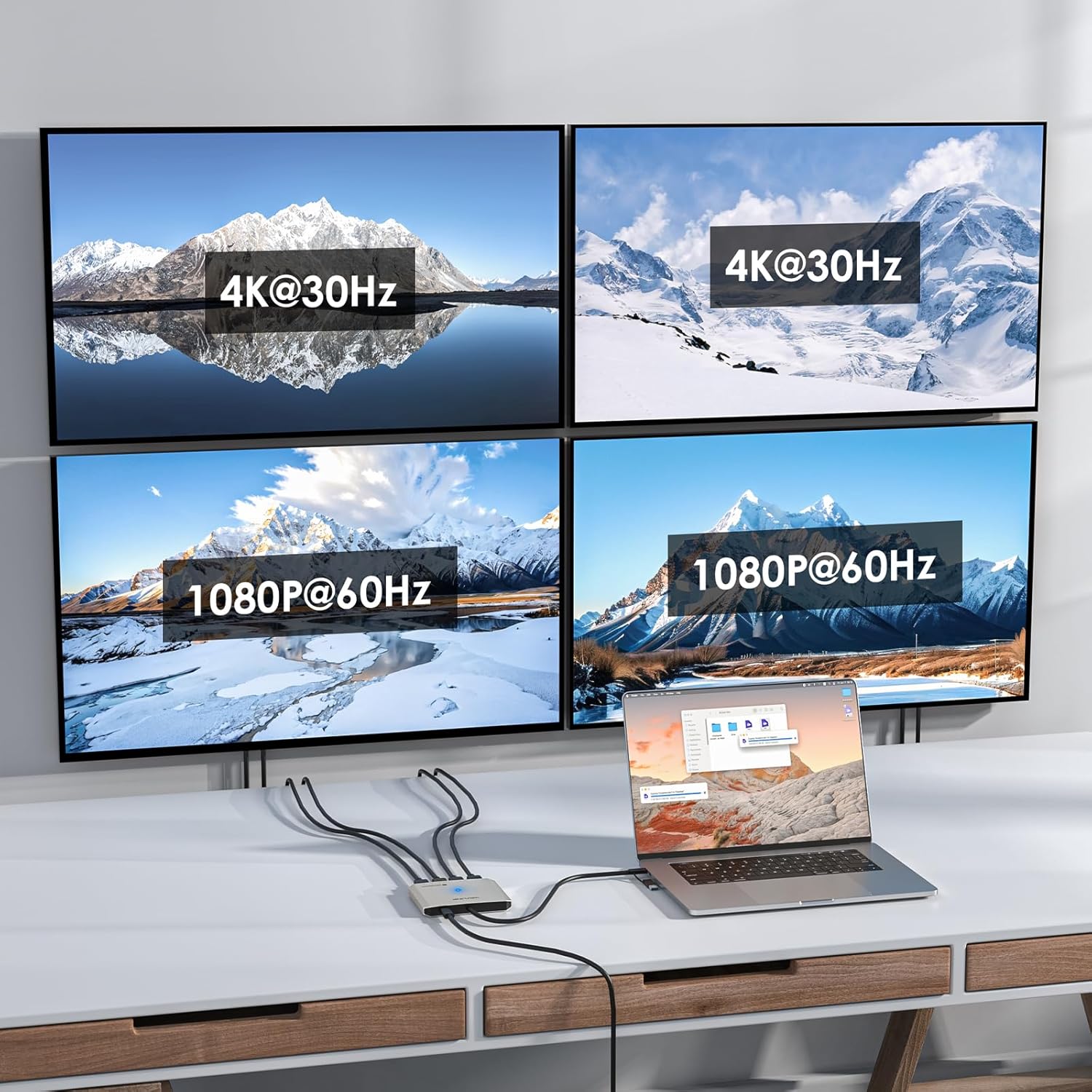 Wavlink Adattatore Quad Monitor per macOS M1/M2/M3/M4 - immagine 2