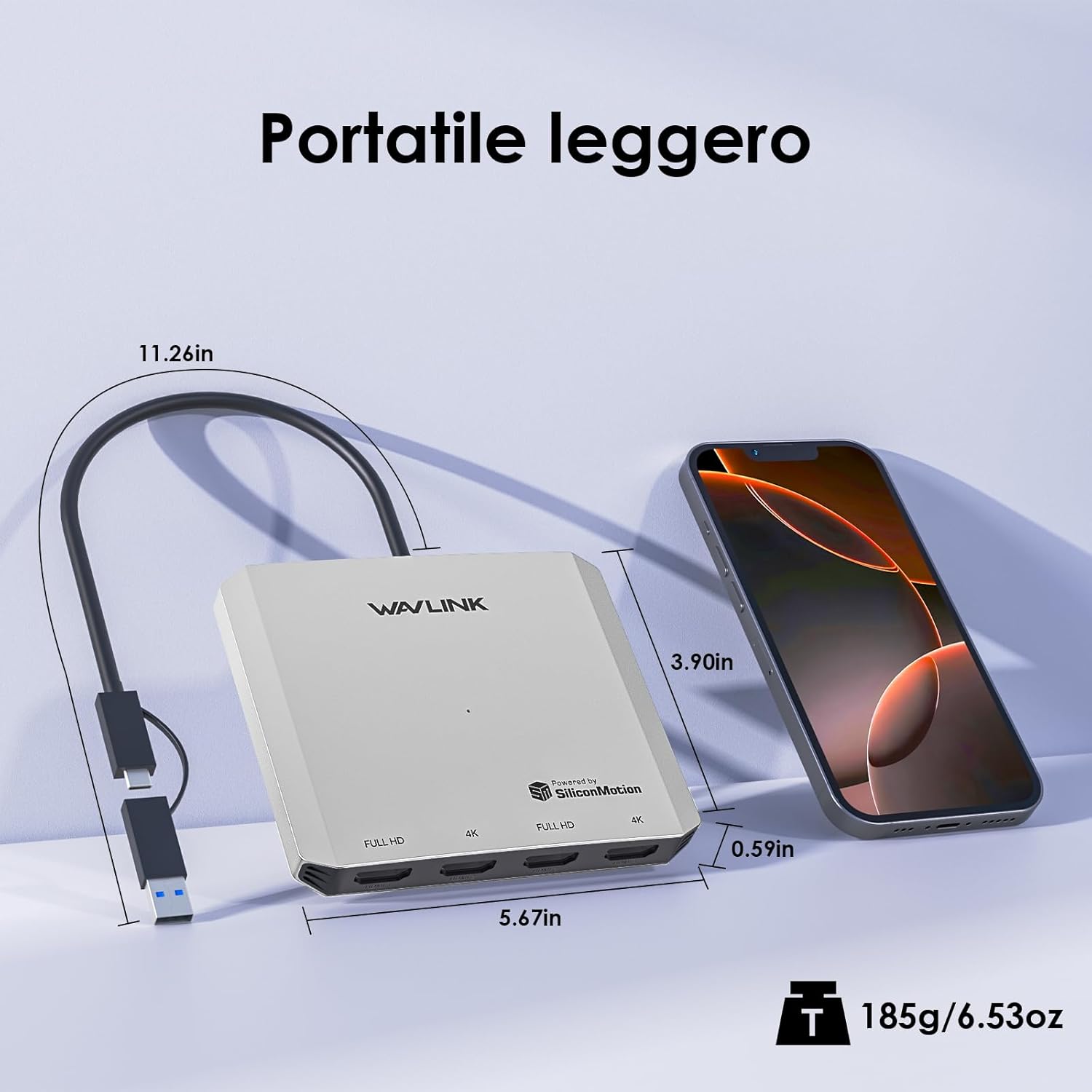 Wavlink Adattatore Quad Monitor per macOS M1/M2/M3/M4 - immagine 8