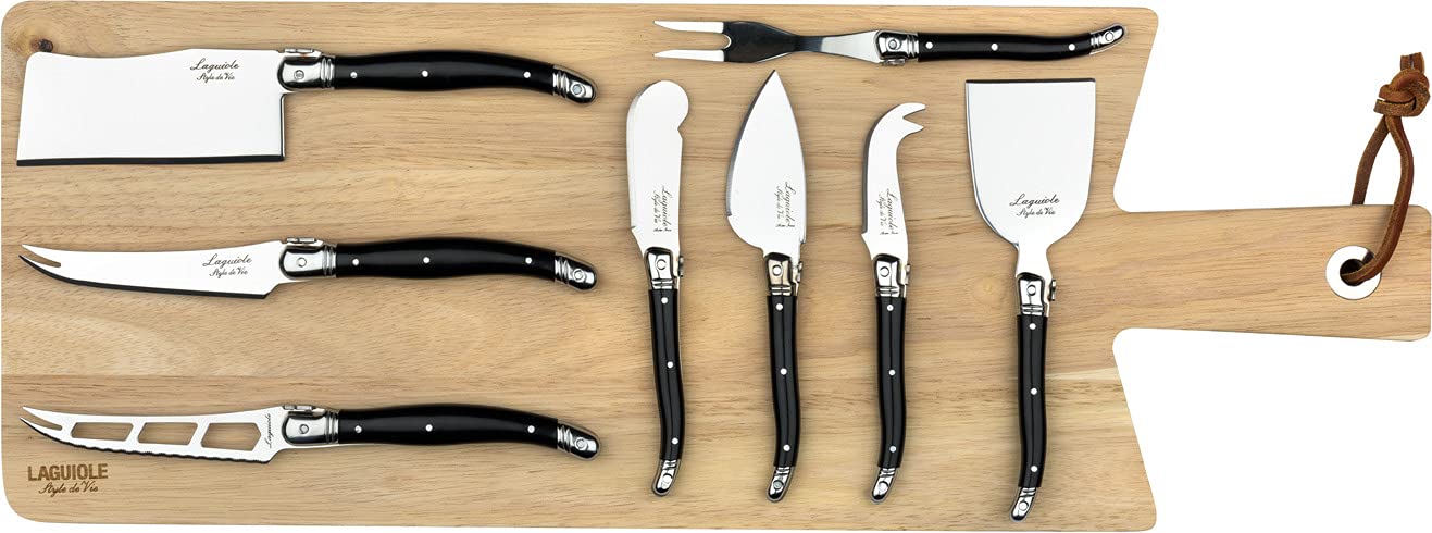 Laguiole Style De Vie Set di Coltelli da Formaggio 8 Pezzi