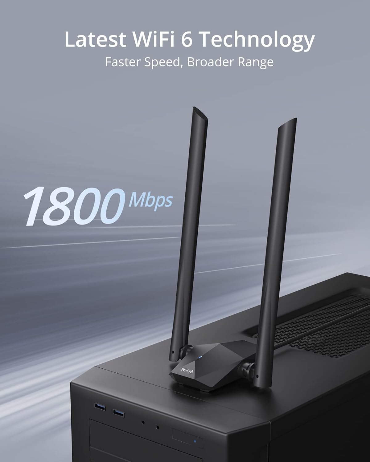 Brostrend 1800Mbps Chiavetta WiFi 6 Lunga Portata - immagine 2