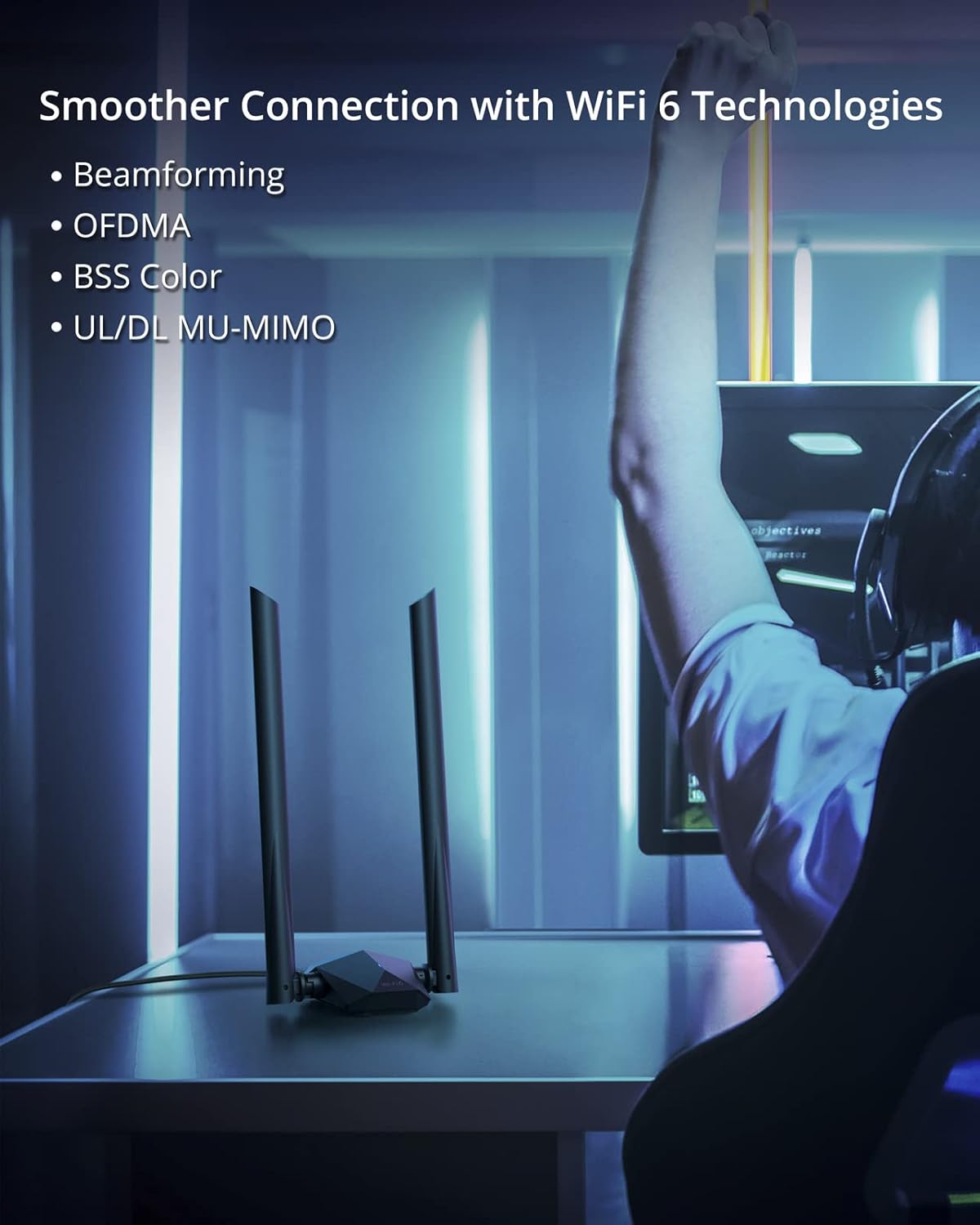 Brostrend 1800Mbps Chiavetta WiFi 6 Lunga Portata - immagine 6