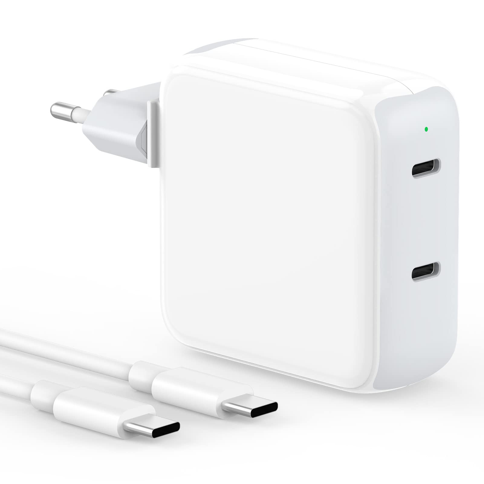 Caricatore USB-C 67W 2 Porte con Cavo 2M