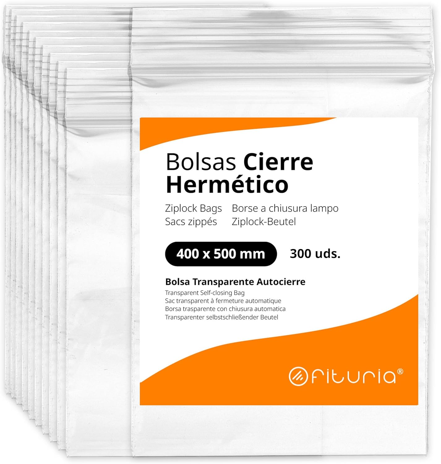 Ofituria - Sacchetti Trasparenti con Chiusura Ermetica (300 pz)