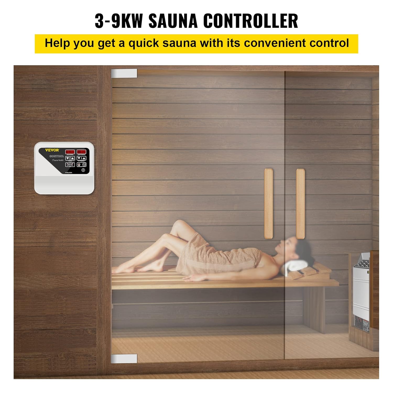 FlowerW 3-9KW Sauna Controller Digitale per Stufa - immagine 2
