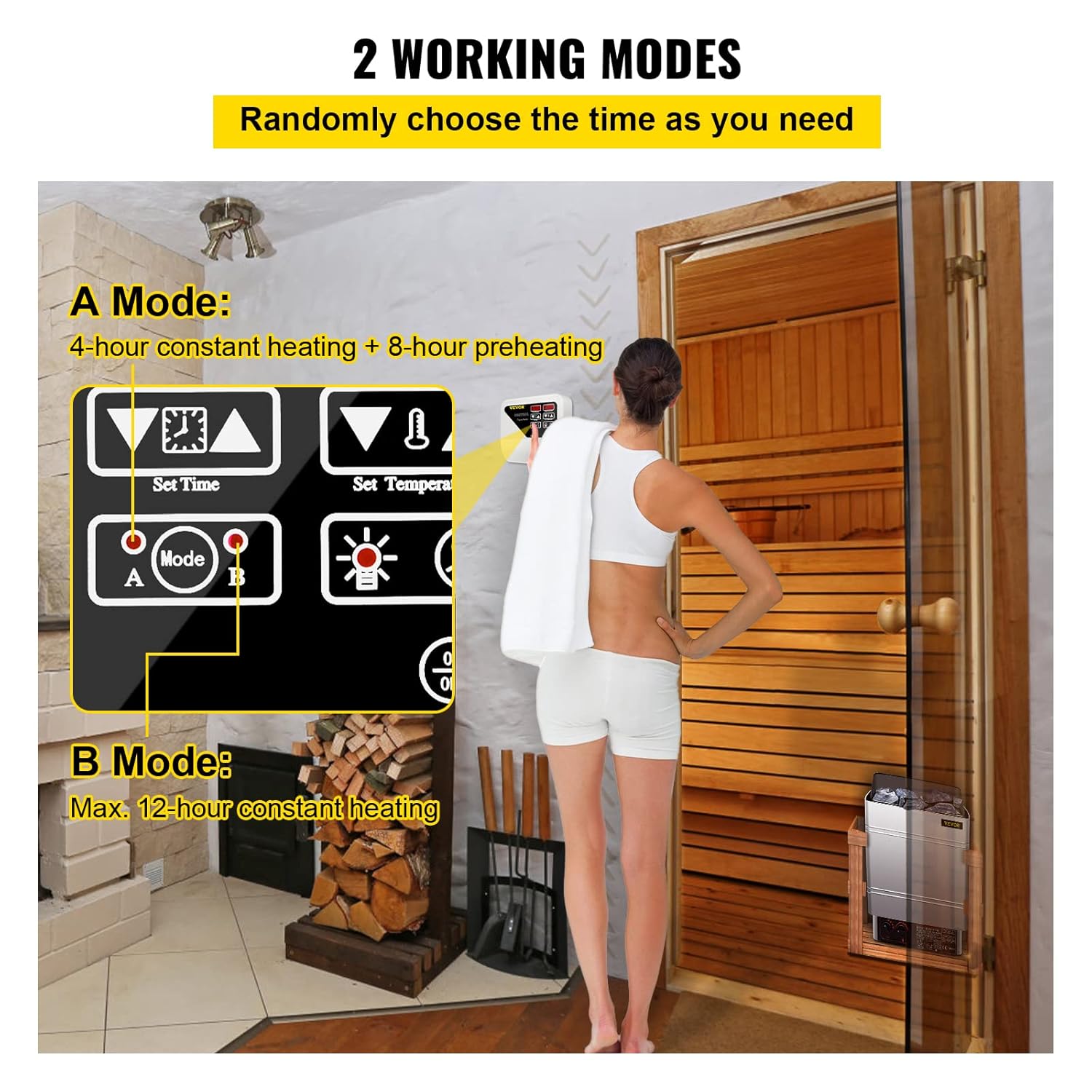 FlowerW 3-9KW Sauna Controller Digitale per Stufa - immagine 4