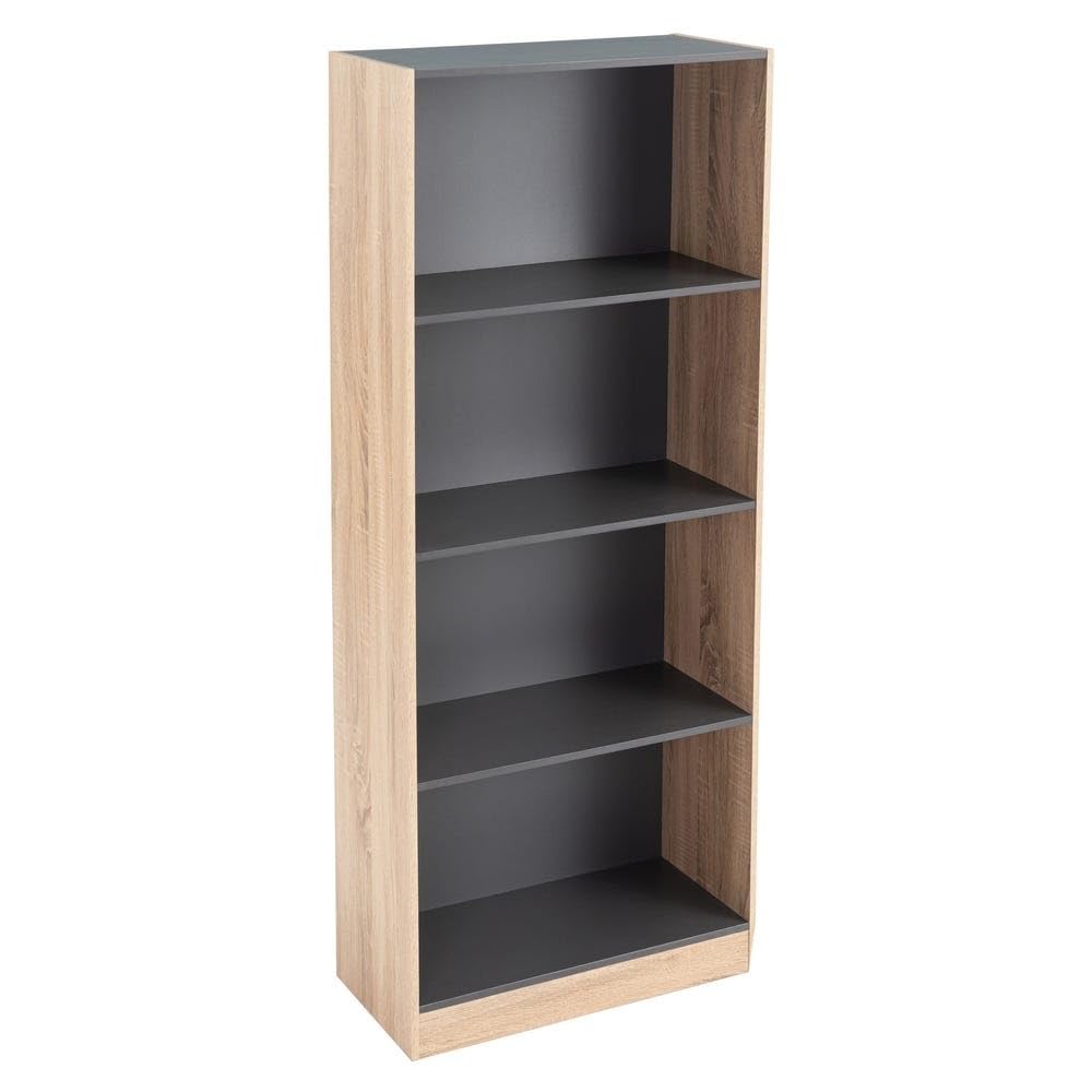 Scaffale da pavimento con 4 ripiani in PB in grigio