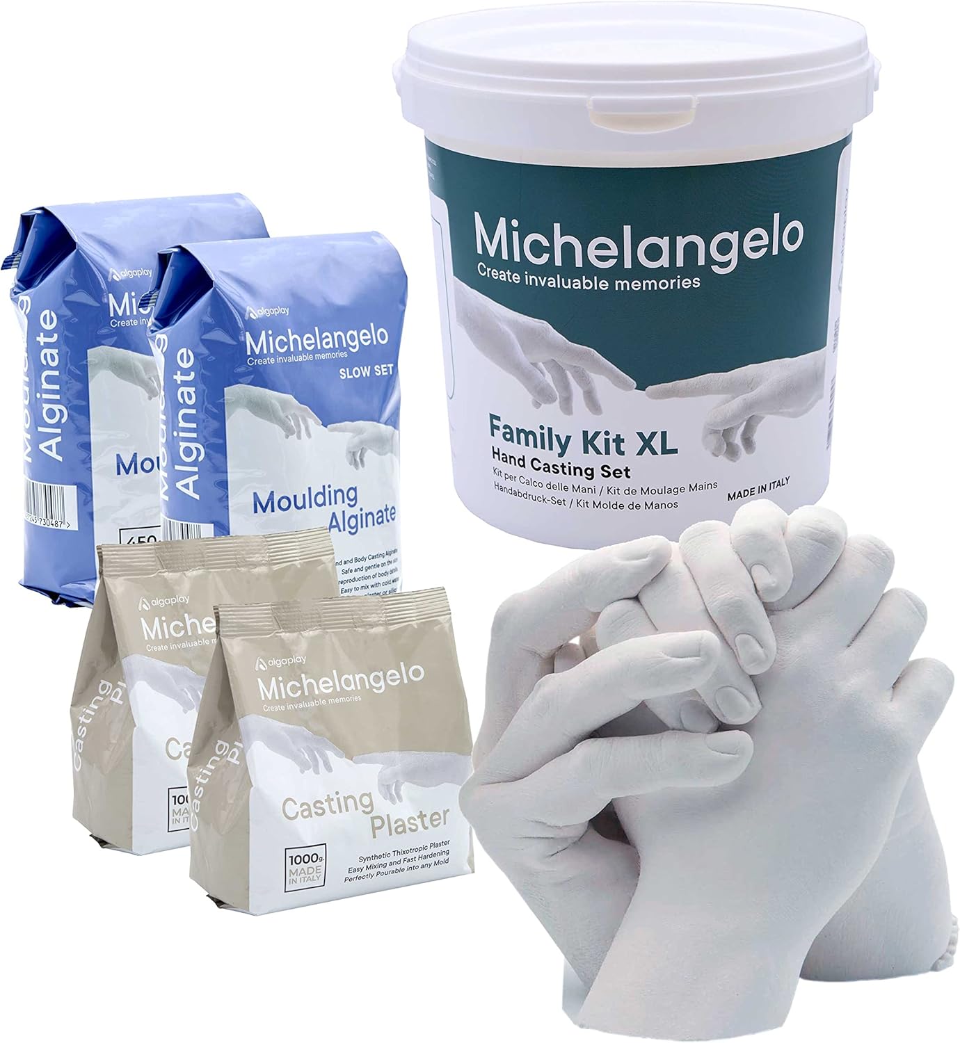 Algaplay Michelangelo Kit Calco Mani Family 4 Mani - immagine 2