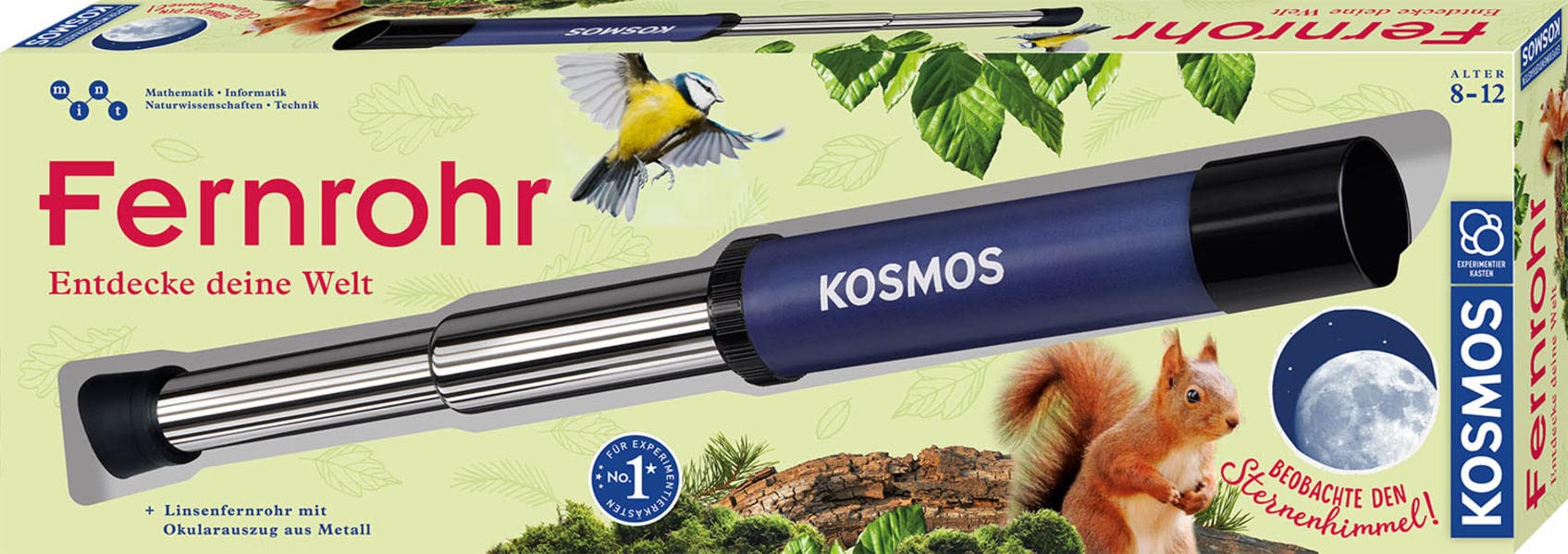 Fernrohr: Experimentierkasten cannocchiale in metallo