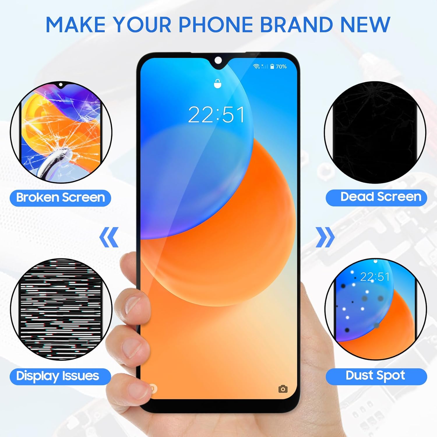 Schermo LCD OLED di Ricambio per Samsung Galaxy S20 5G - immagine 6