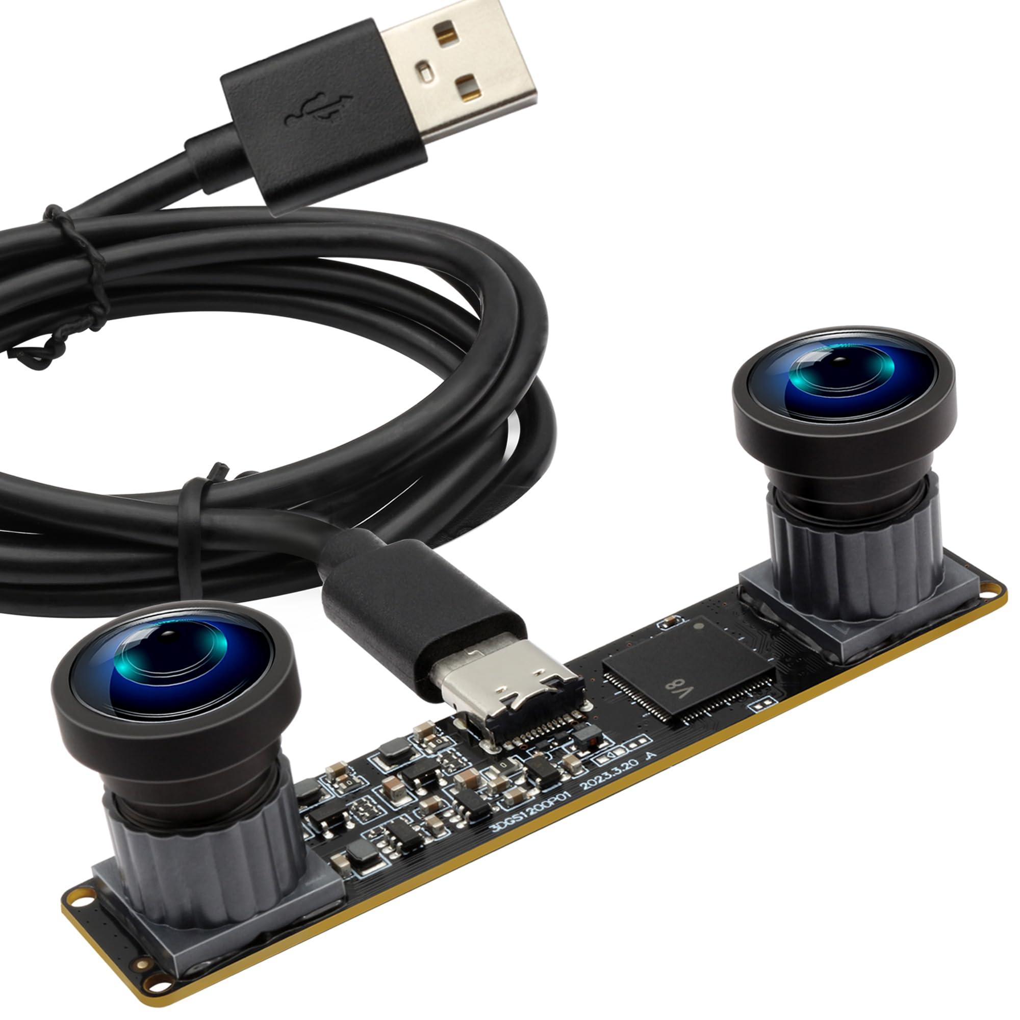 Global Shutter USB Camera Module Dual Lens 3D Stereo