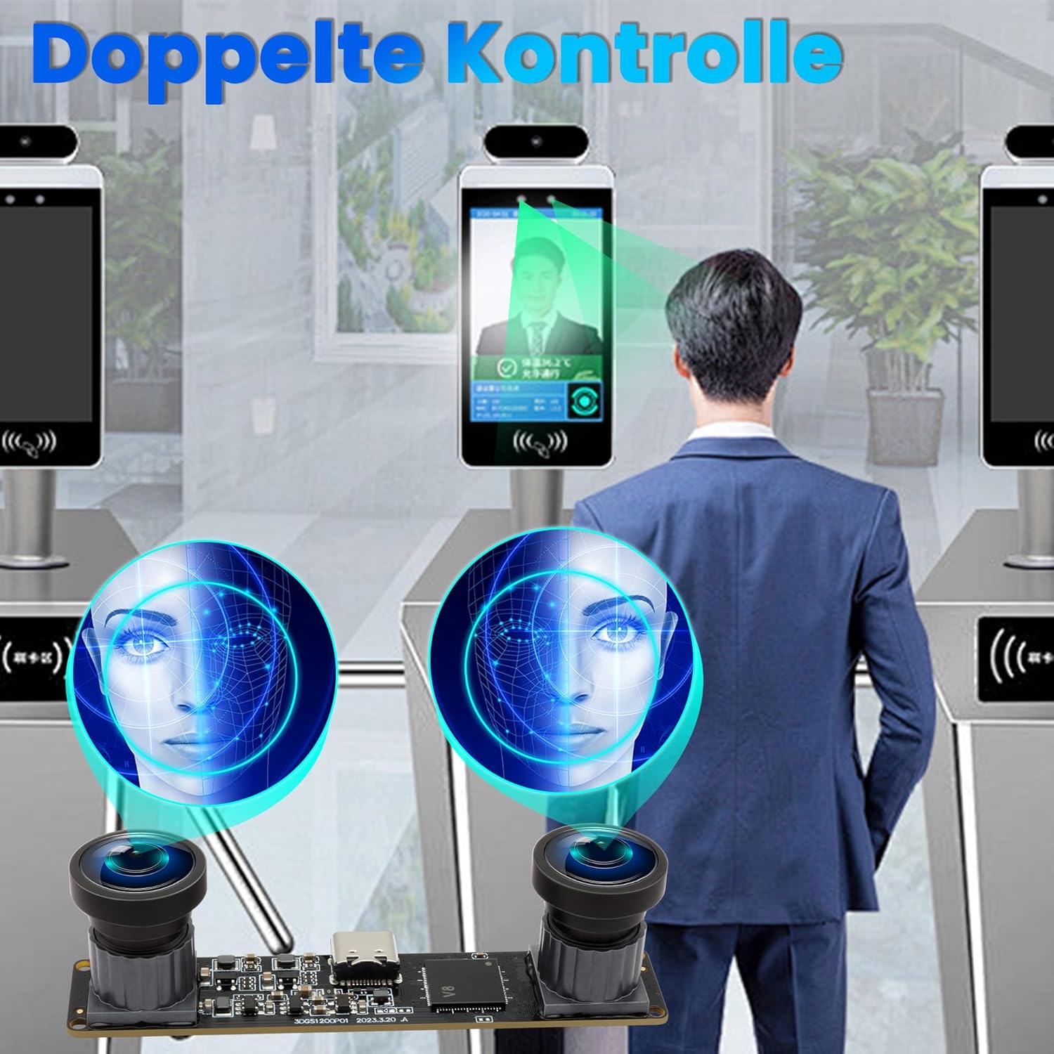 Global Shutter USB Camera Module Dual Lens 3D Stereo - immagine 5